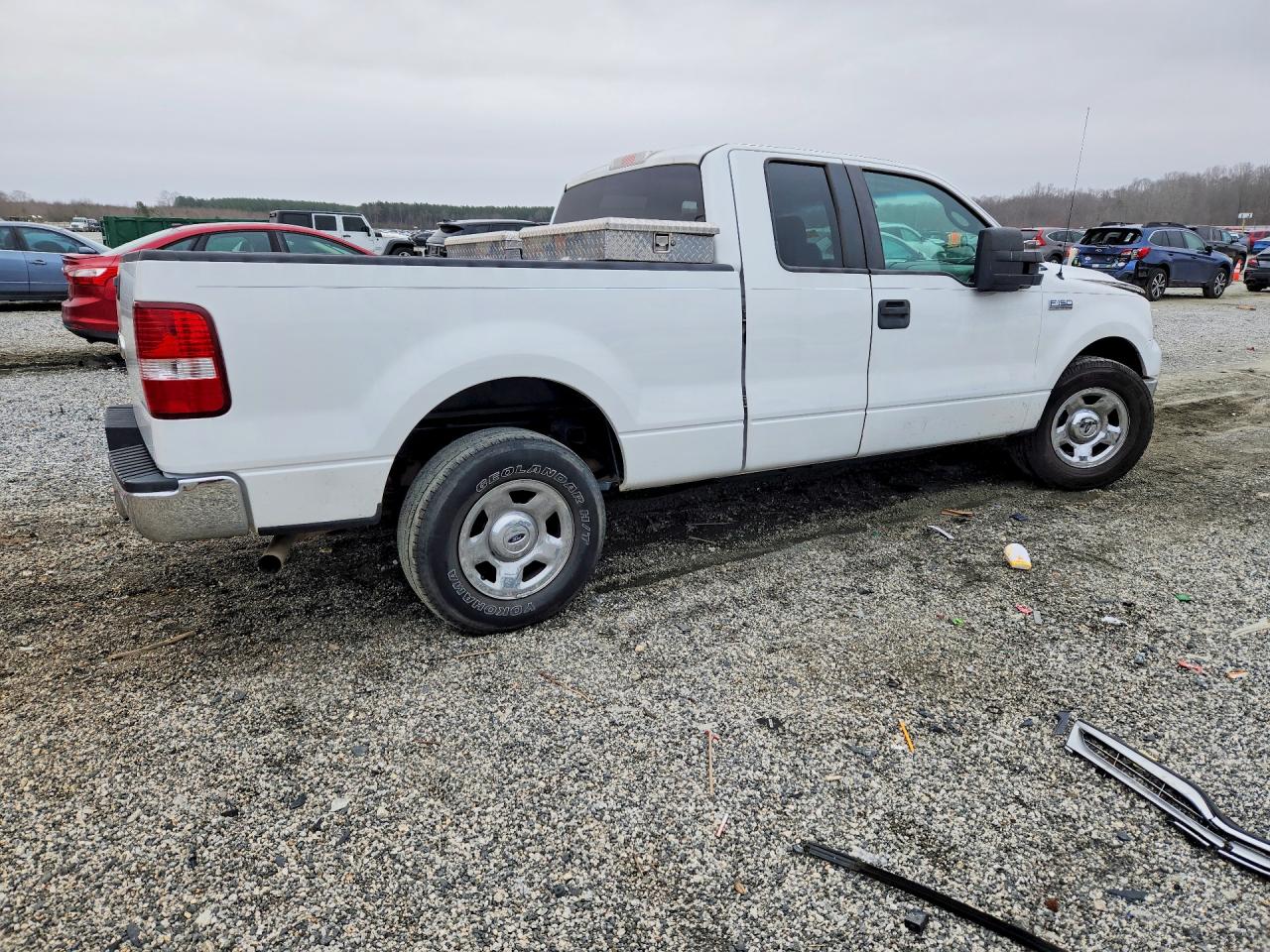 2008 Ford F150 White vin: 1FTPX12V88KC87547