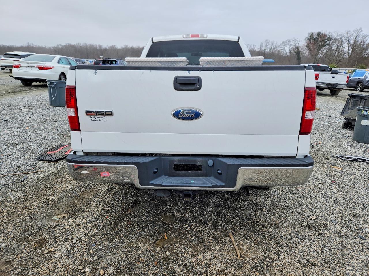 2008 Ford F150 White vin: 1FTPX12V88KC87547