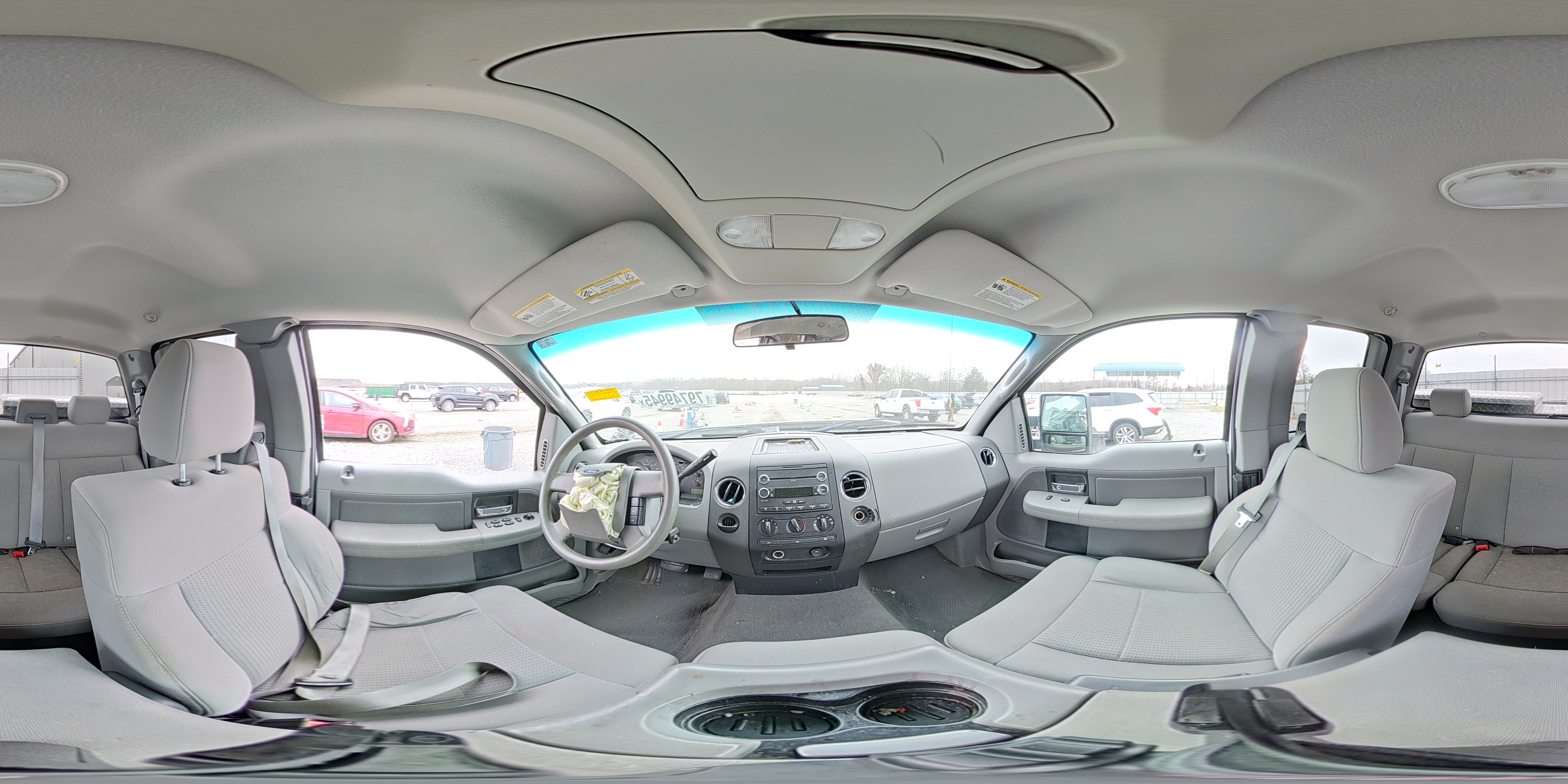 2008 Ford F150 White vin: 1FTPX12V88KC87547