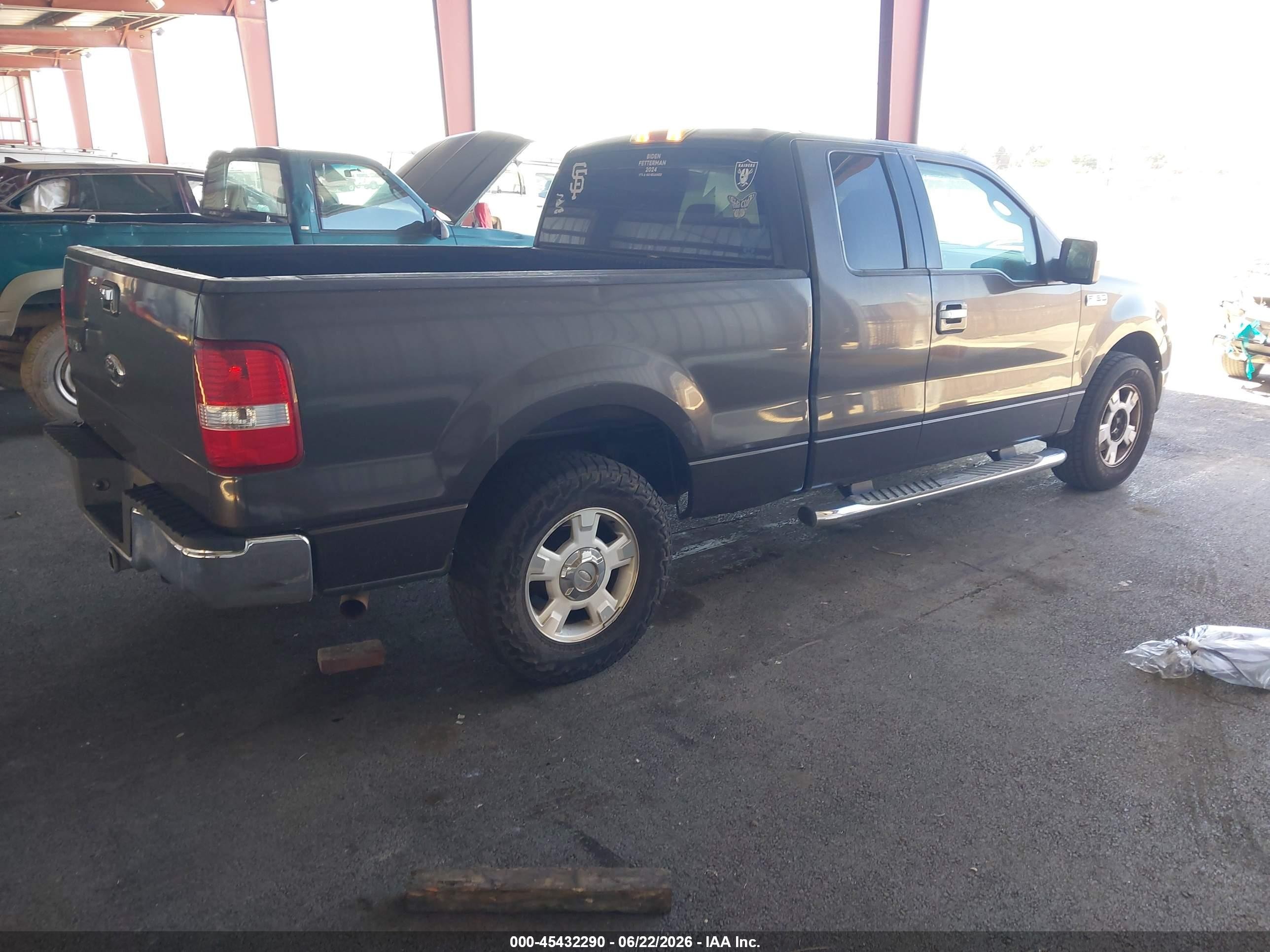 2006 Ford F-150 Lariat/xl/xlt Gray vin: 1FTPX12VX6NA95252