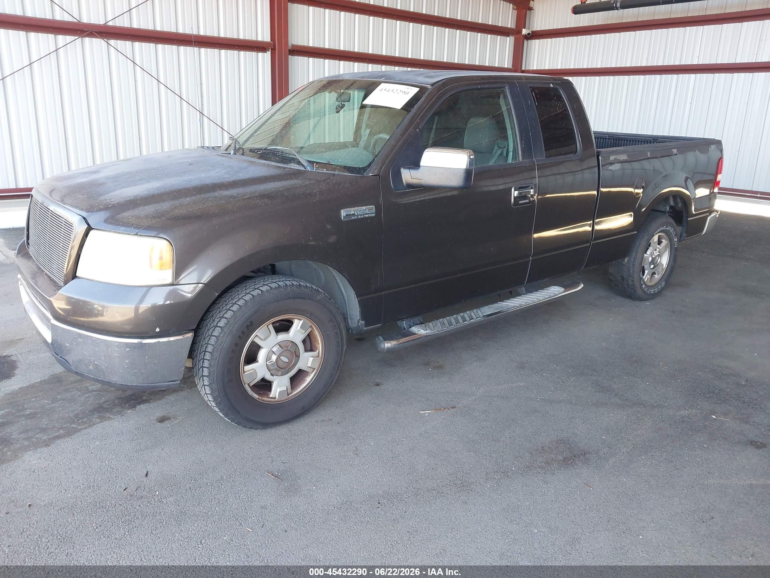 2006 Ford F-150 Lariat/xl/xlt Gray vin: 1FTPX12VX6NA95252