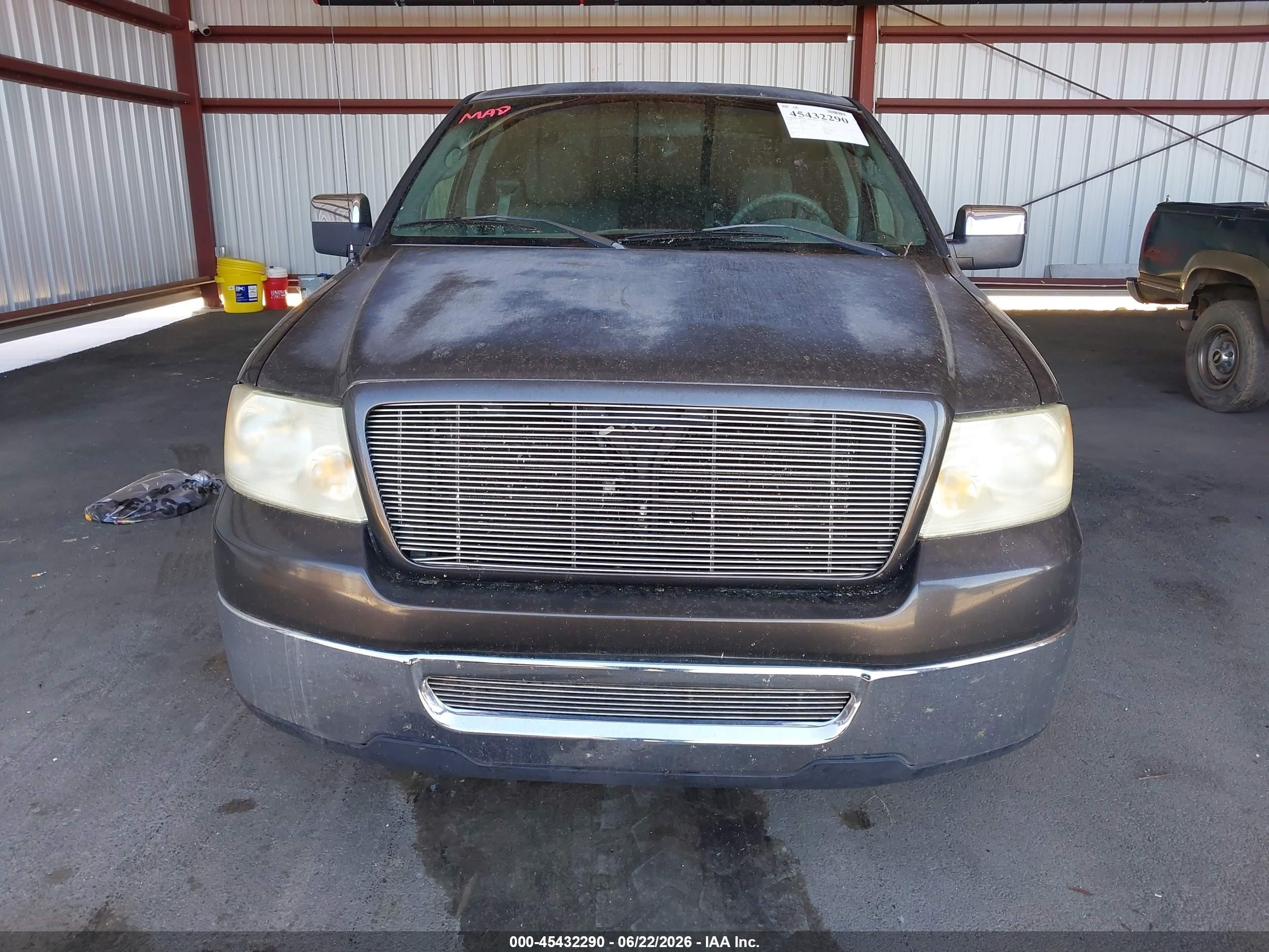 2006 Ford F-150 Lariat/xl/xlt Gray vin: 1FTPX12VX6NA95252