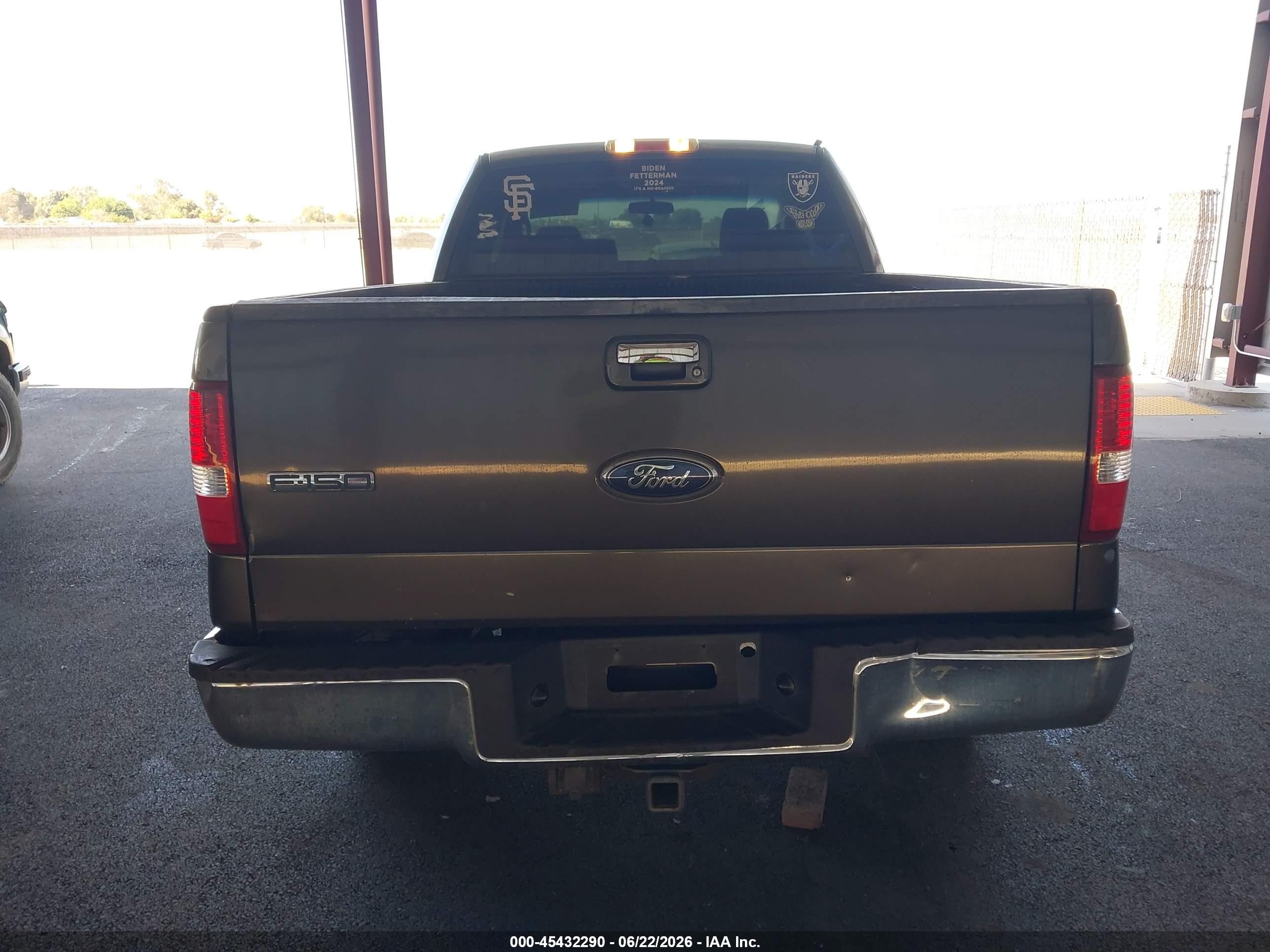 2006 Ford F-150 Lariat/xl/xlt Gray vin: 1FTPX12VX6NA95252