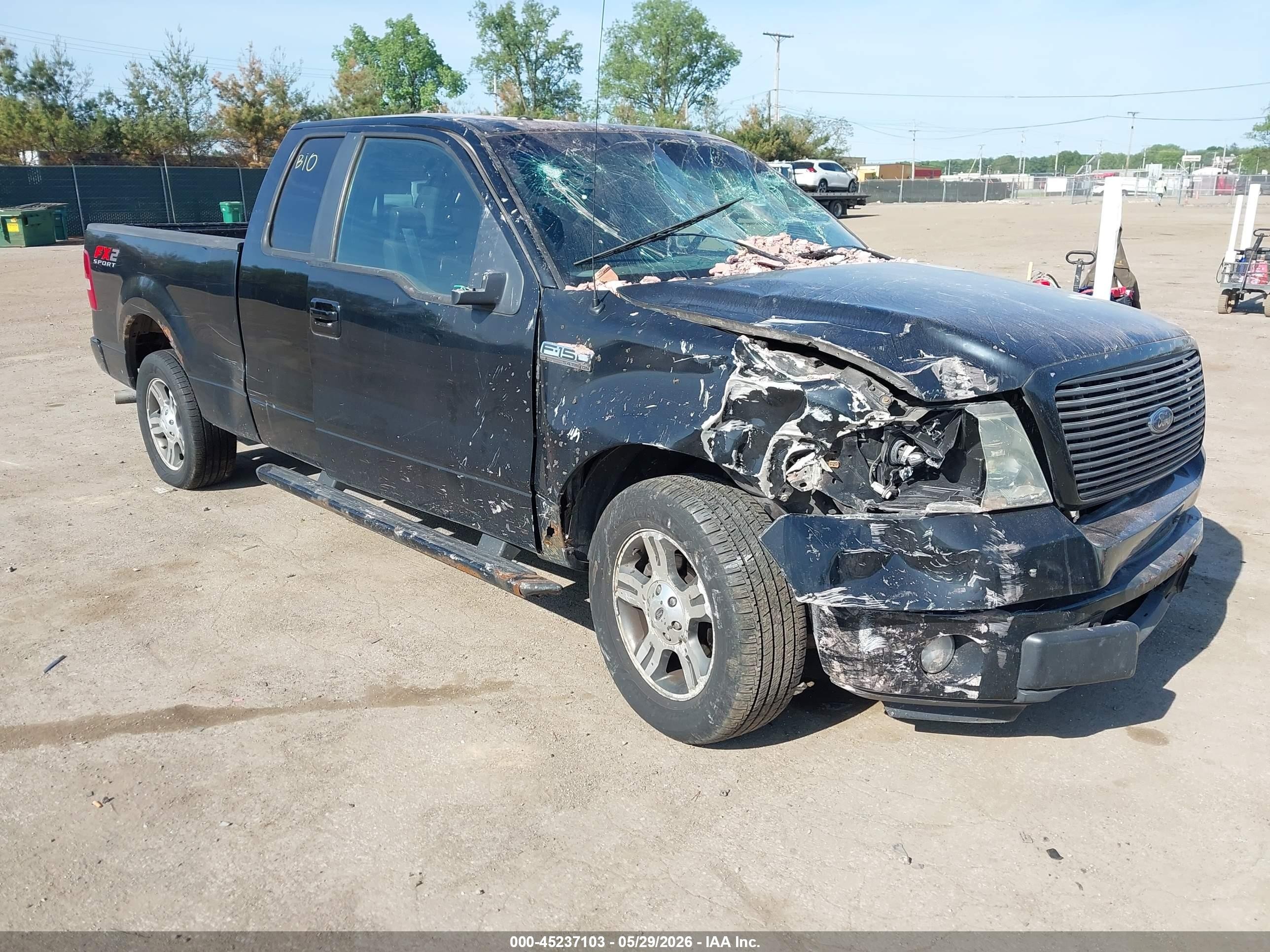 2008 Ford F-150 Xlt Black vin: 1FTPX12VX8KC53822