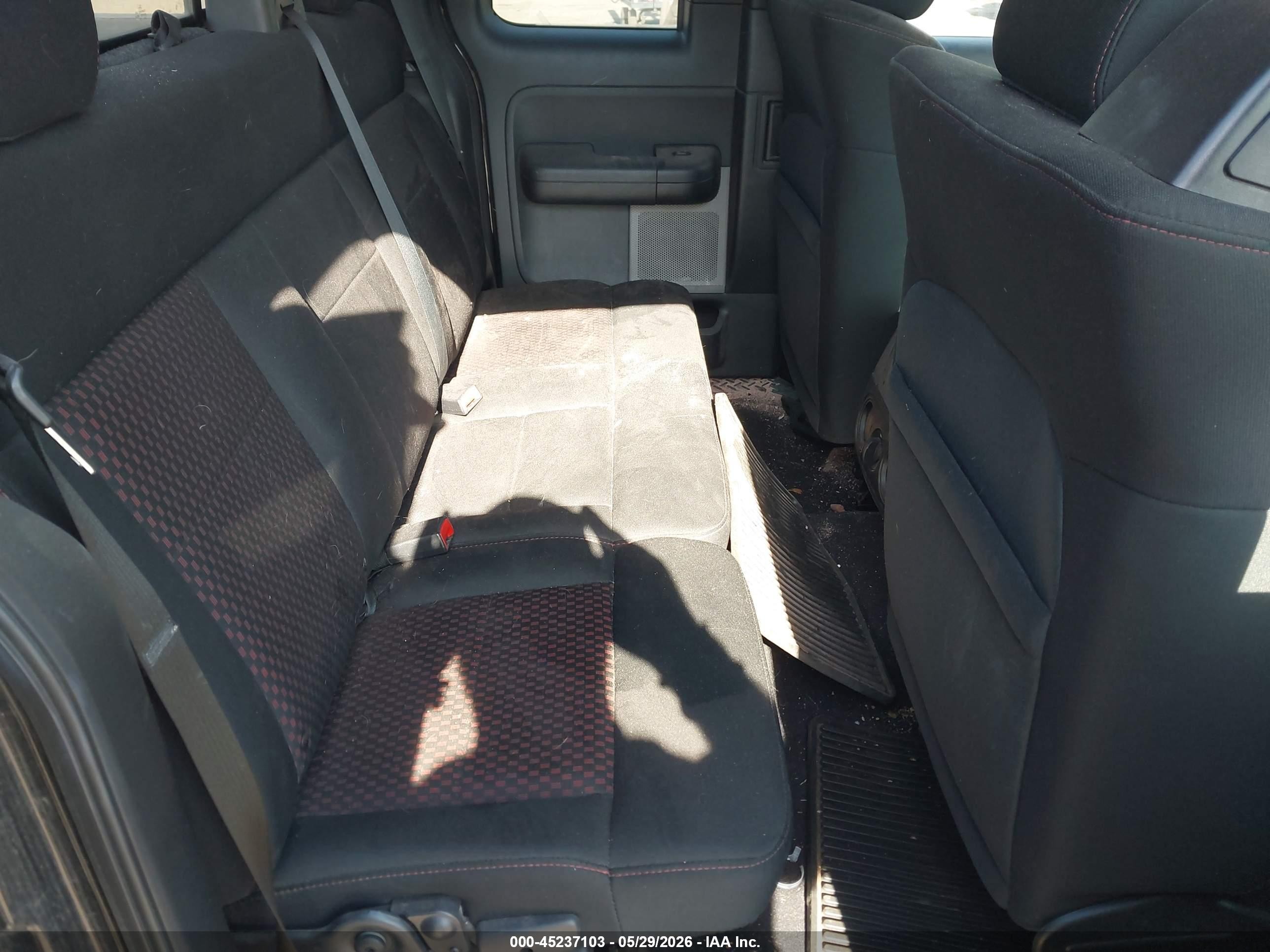 2008 Ford F-150 Xlt Black vin: 1FTPX12VX8KC53822