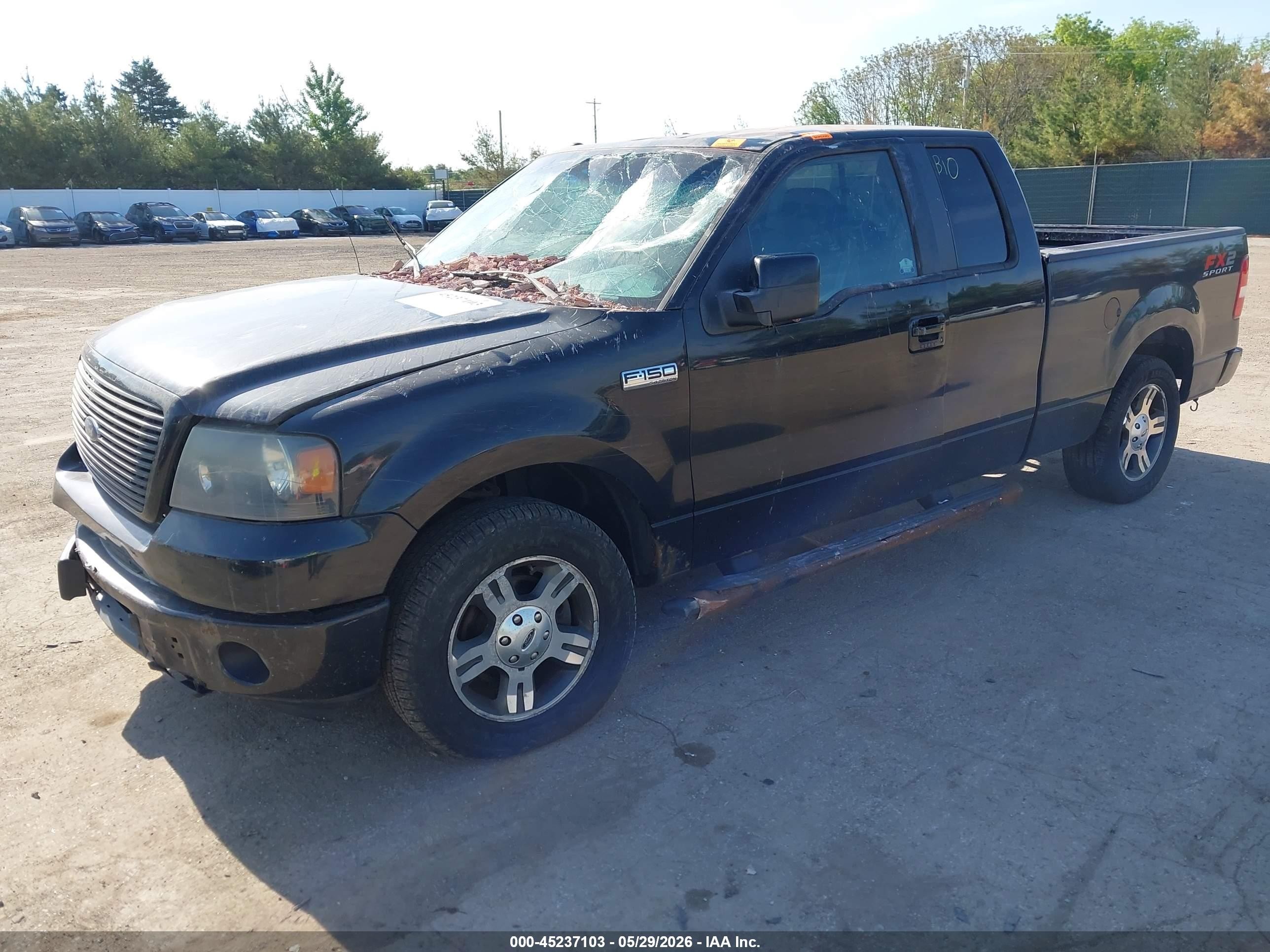 2008 Ford F-150 Xlt Black vin: 1FTPX12VX8KC53822