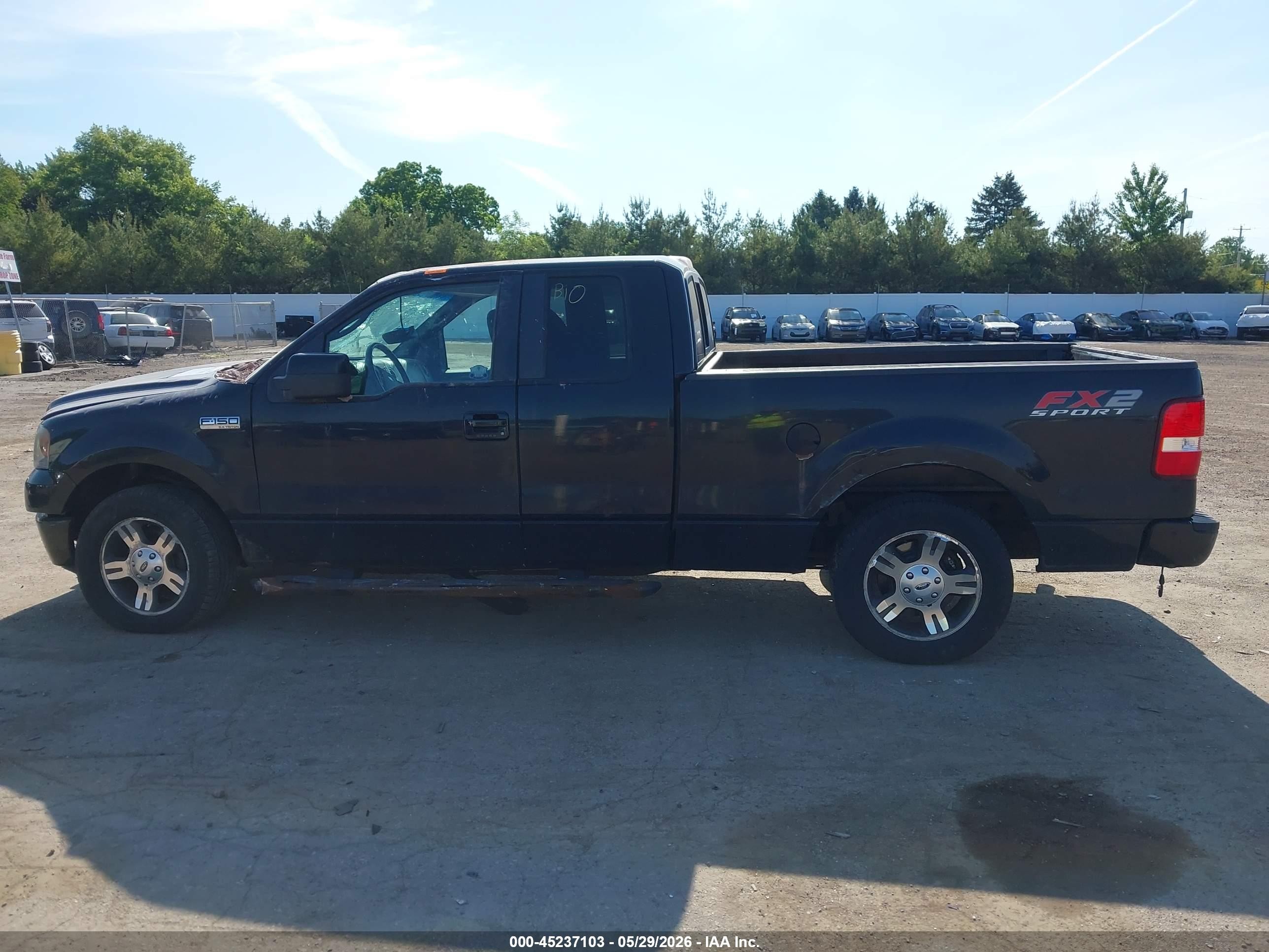 2008 Ford F-150 Xlt Black vin: 1FTPX12VX8KC53822