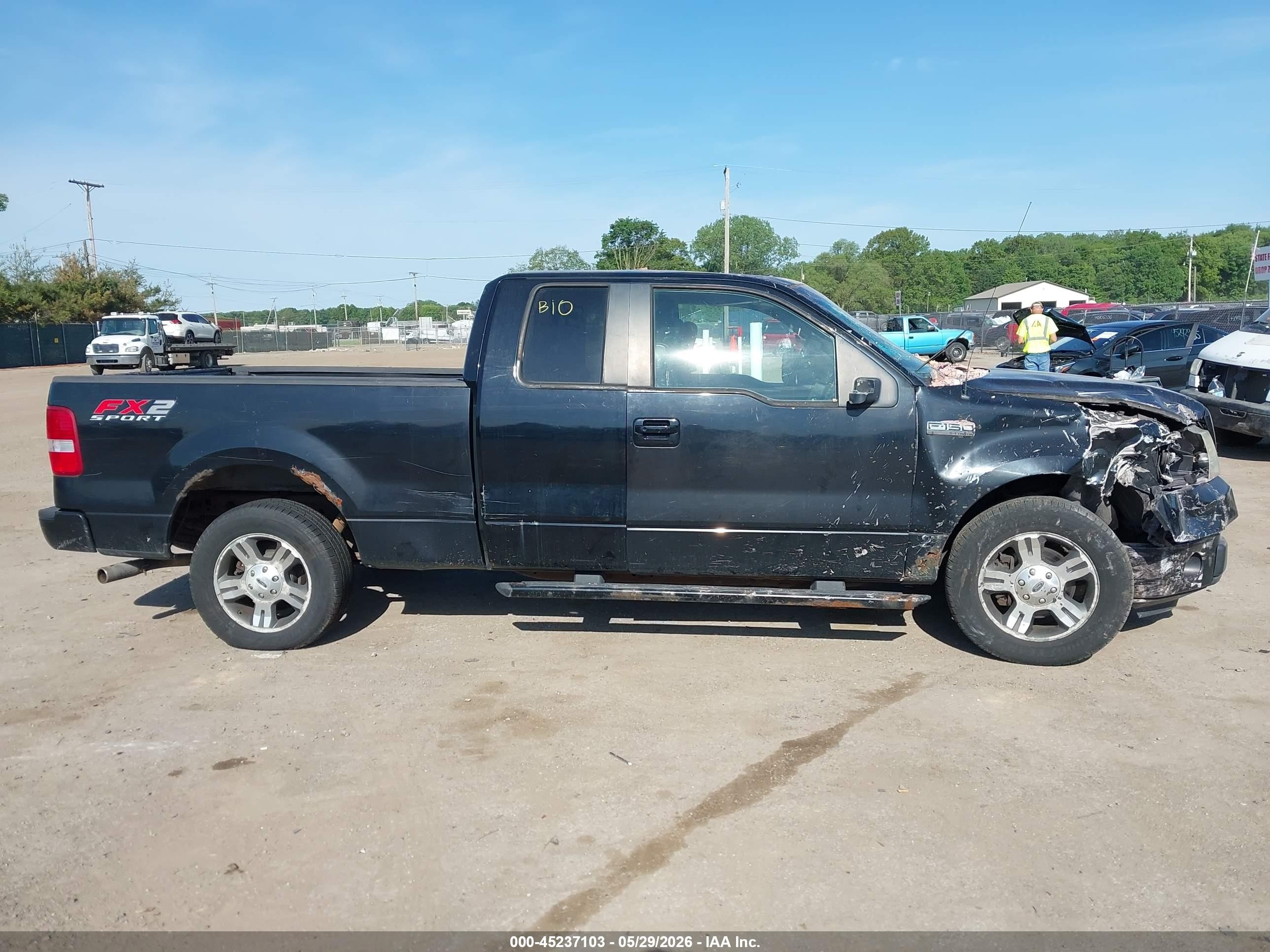 2008 Ford F-150 Xlt Black vin: 1FTPX12VX8KC53822
