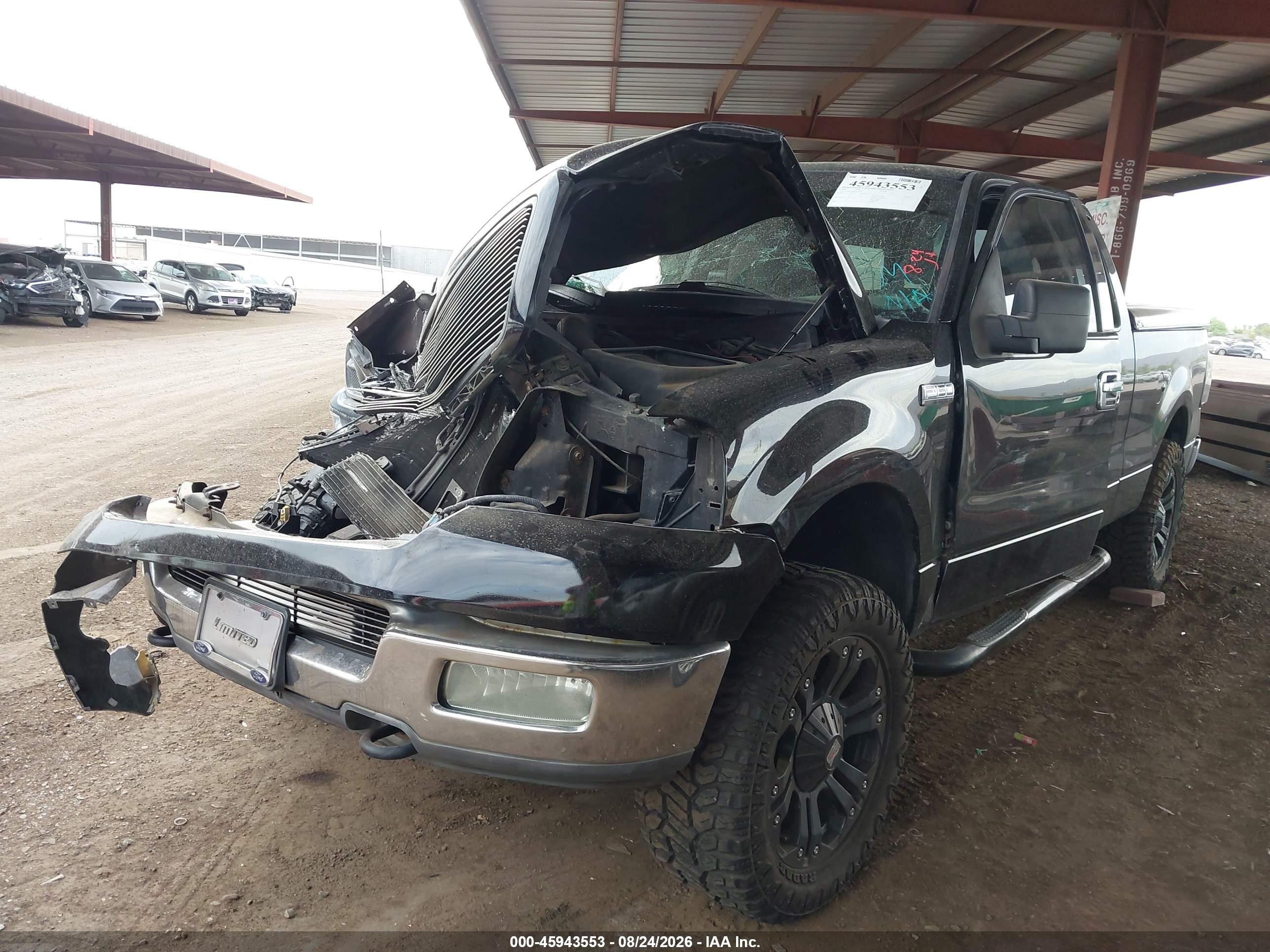 2004 Ford F-150 Fx4/lariat/xl/xlt Black vin: 1FTPX14504FA23979