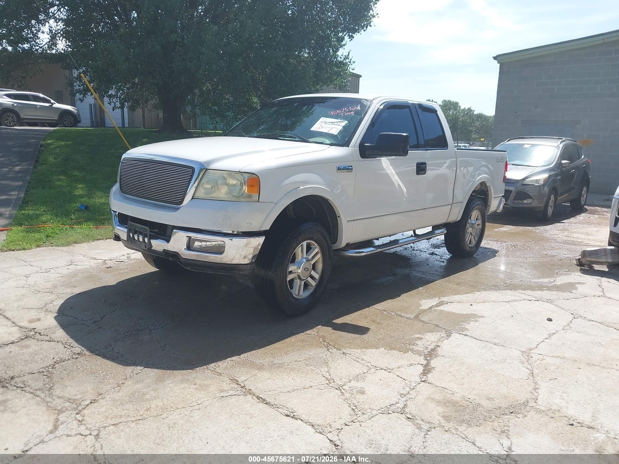 2004 Ford F-150 Fx4/lariat/xl/xlt White vin: 1FTPX14504KB15231