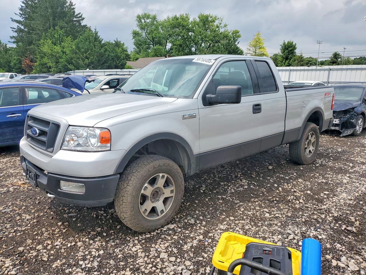 2004 Ford F150 Silver vin: 1FTPX14504KD95488