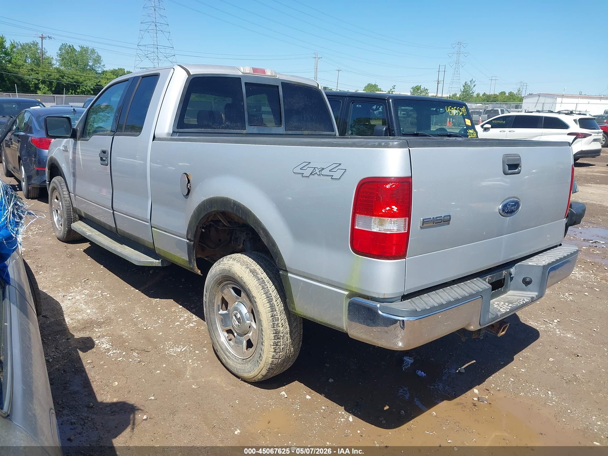 2004 Ford F-150 Fx4/lariat/xl/xlt Silver vin: 1FTPX14504NA63100
