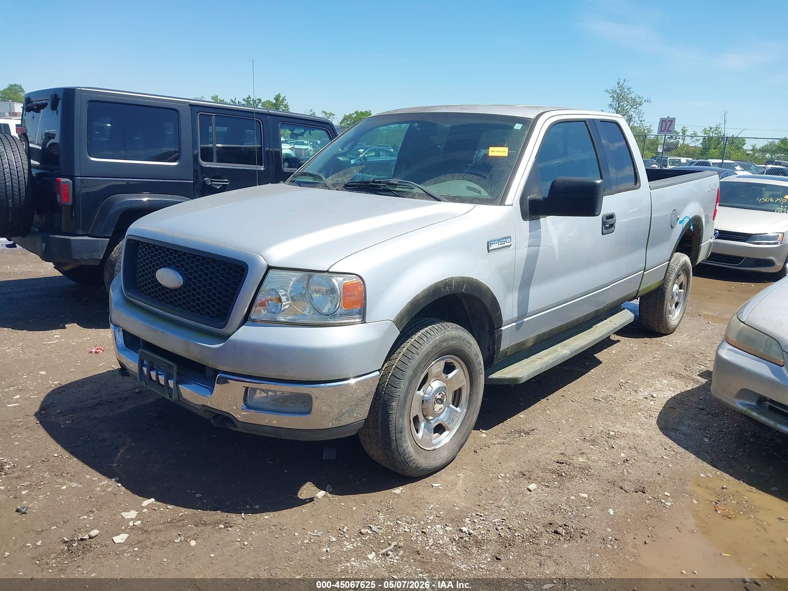 2004 Ford F-150 Fx4/lariat/xl/xlt Silver vin: 1FTPX14504NA63100