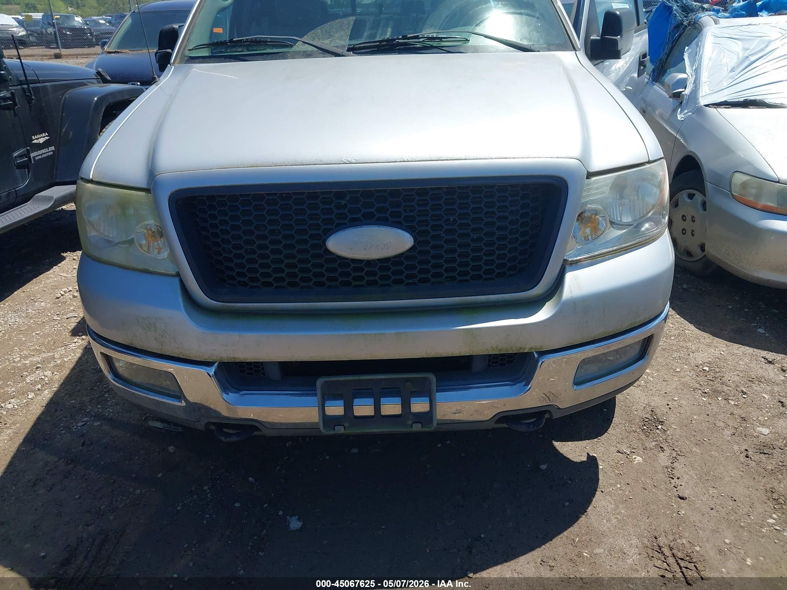 2004 Ford F-150 Fx4/lariat/xl/xlt Silver vin: 1FTPX14504NA63100