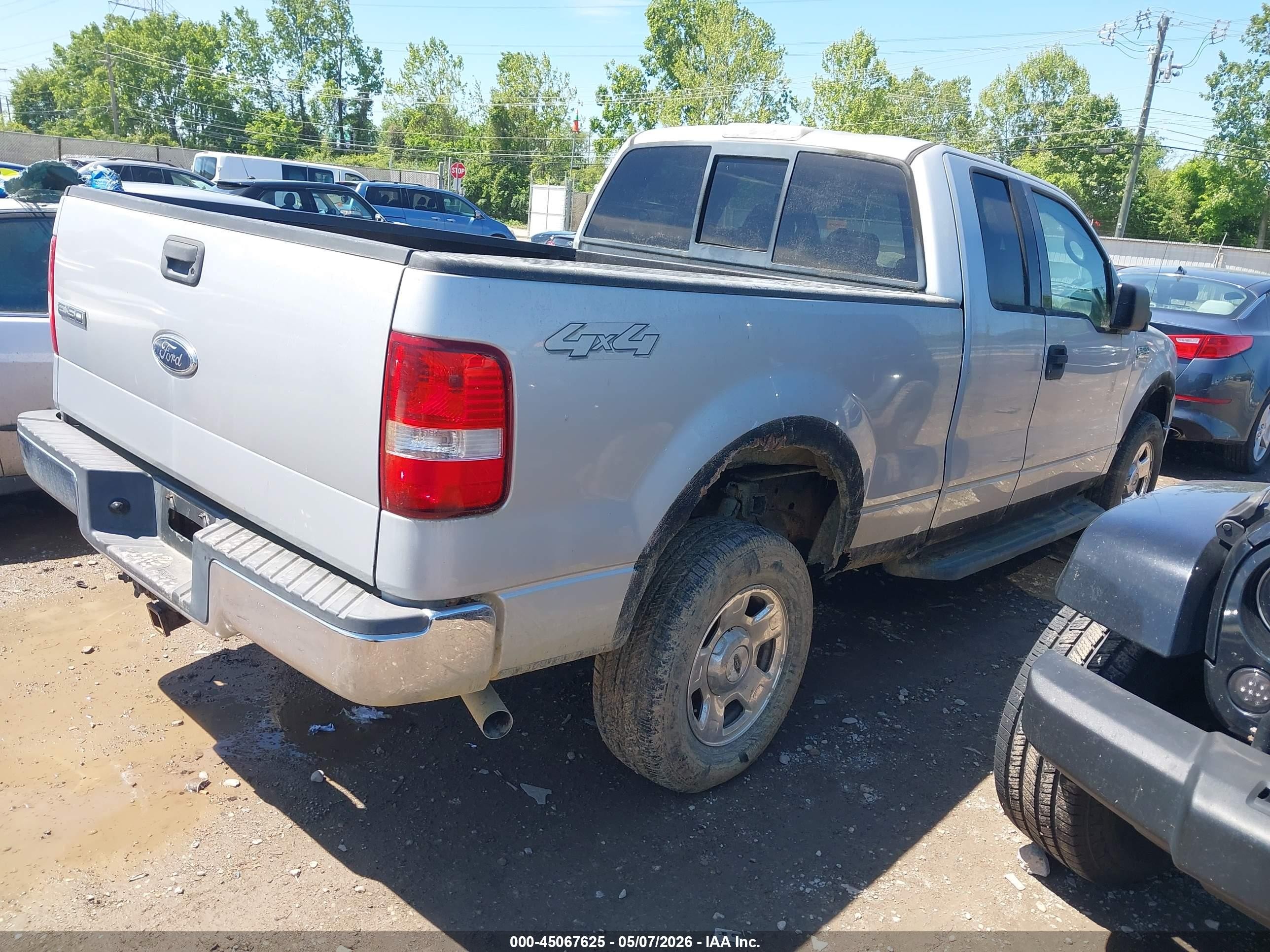 2004 Ford F-150 Fx4/lariat/xl/xlt Silver vin: 1FTPX14504NA63100