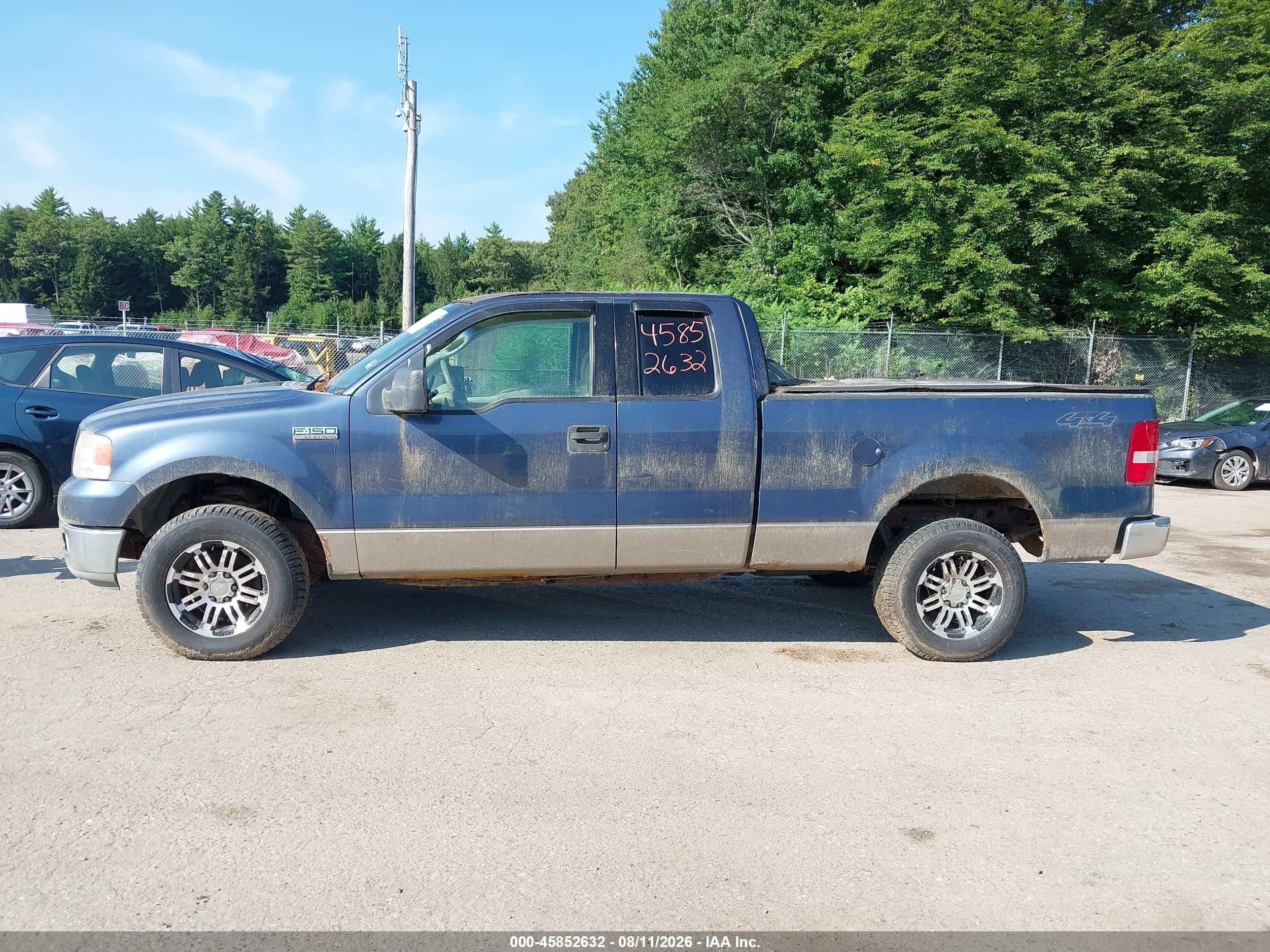 2004 Ford F-150 Fx4/lariat/xl/xlt Blue vin: 1FTPX14504NA78566