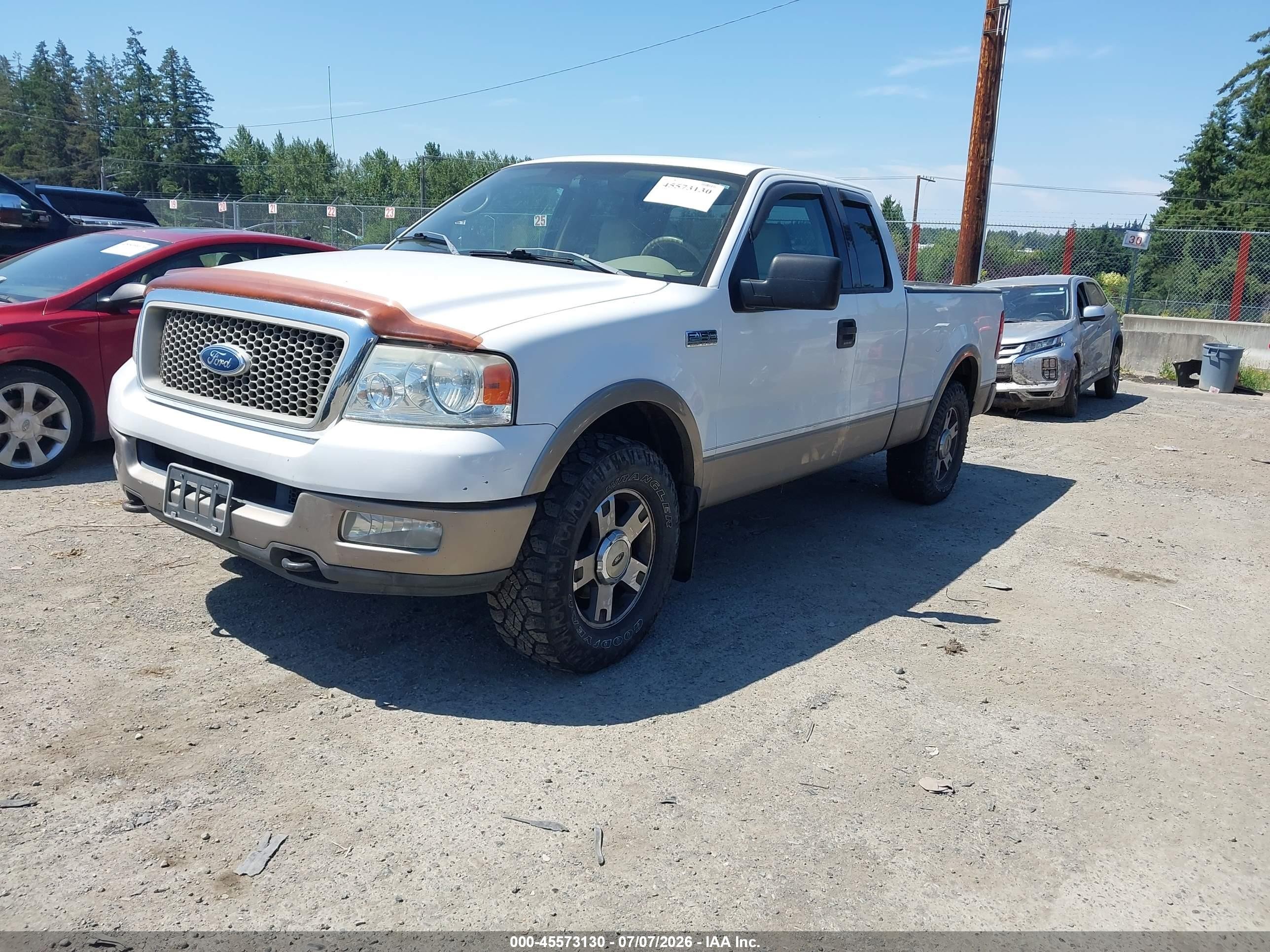 2004 Ford F-150 Fx4/lariat/xl/xlt White vin: 1FTPX14504NB57641