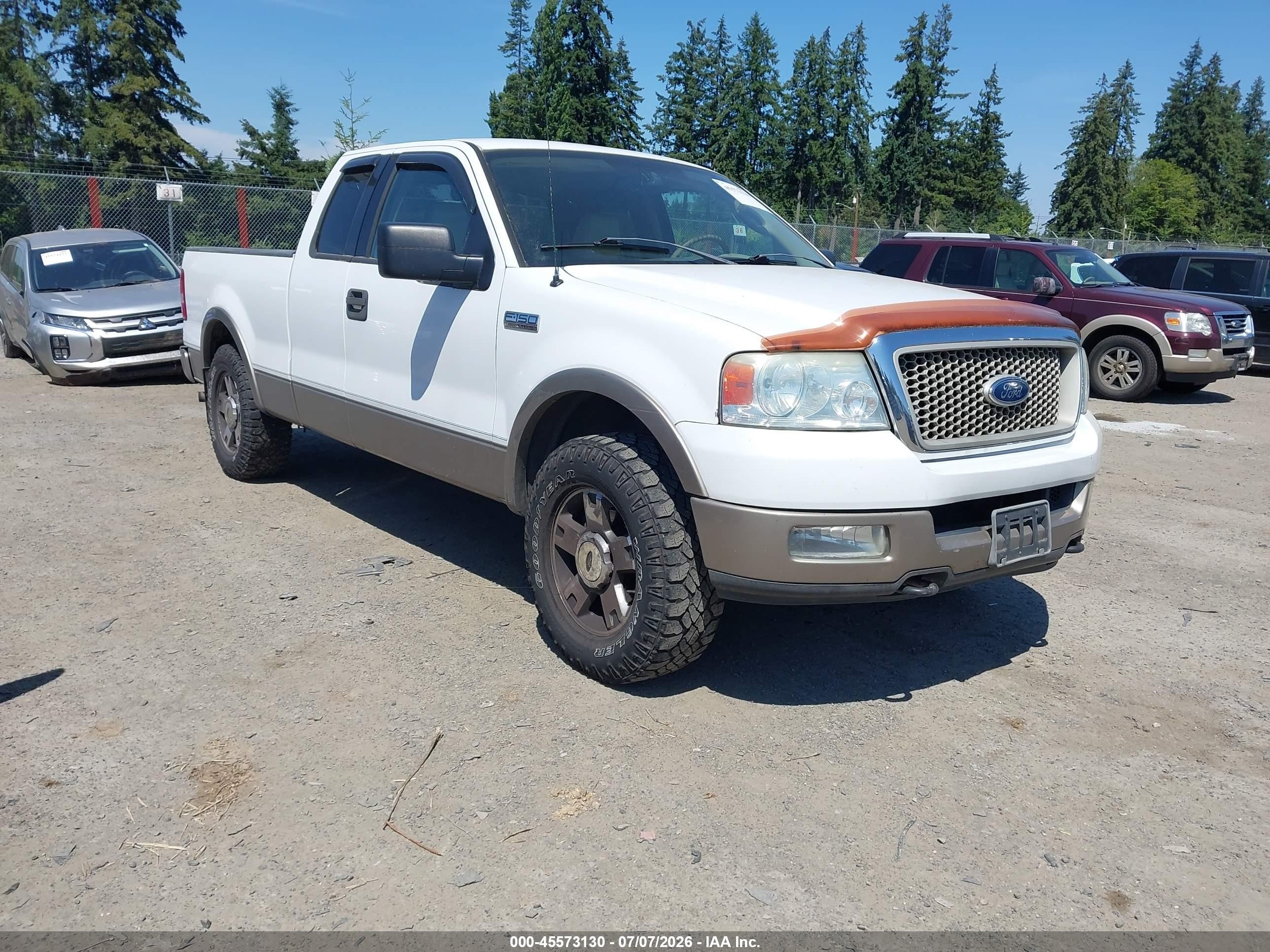 2004 Ford F-150 Fx4/lariat/xl/xlt White vin: 1FTPX14504NB57641