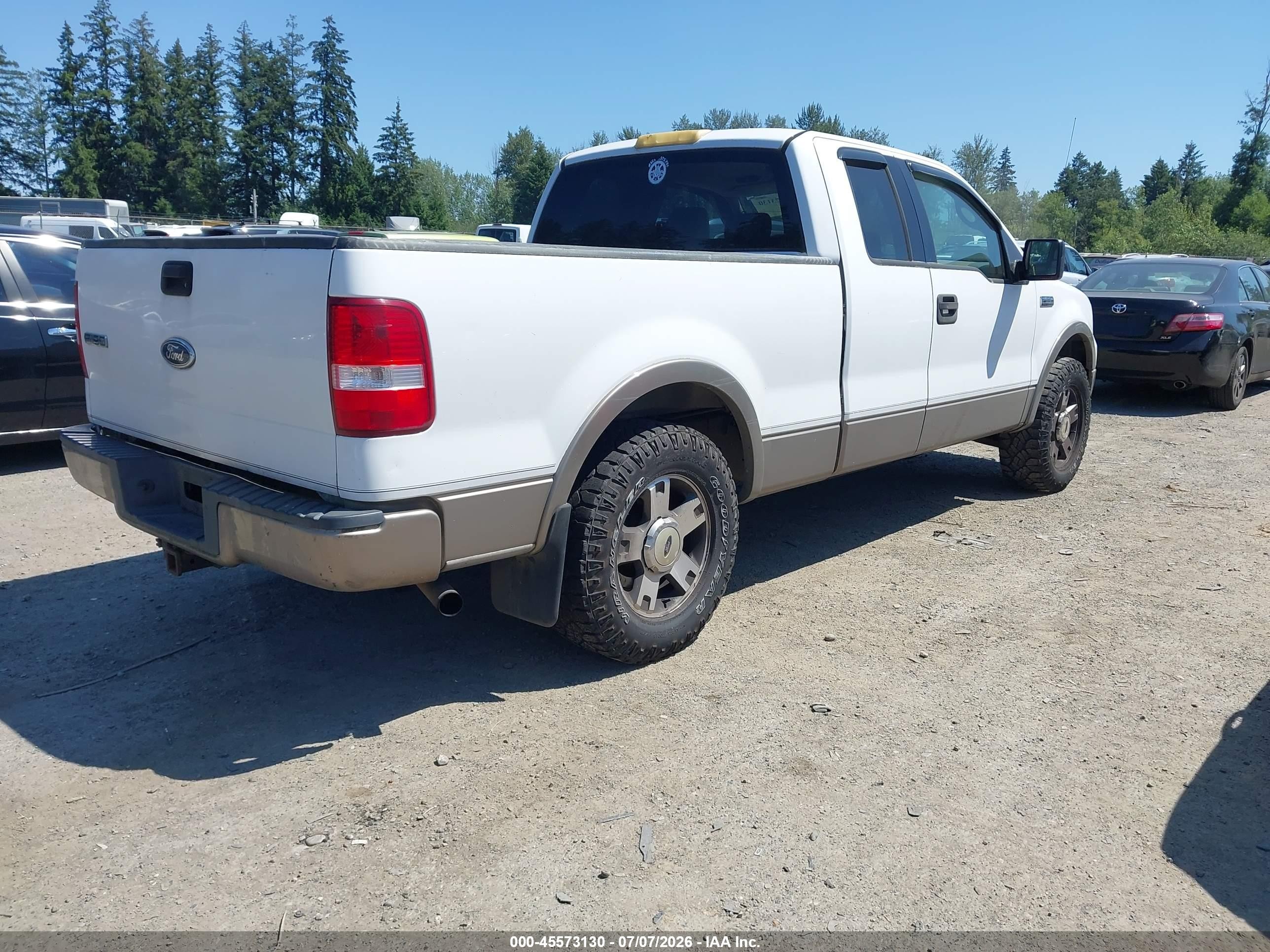 2004 Ford F-150 Fx4/lariat/xl/xlt White vin: 1FTPX14504NB57641