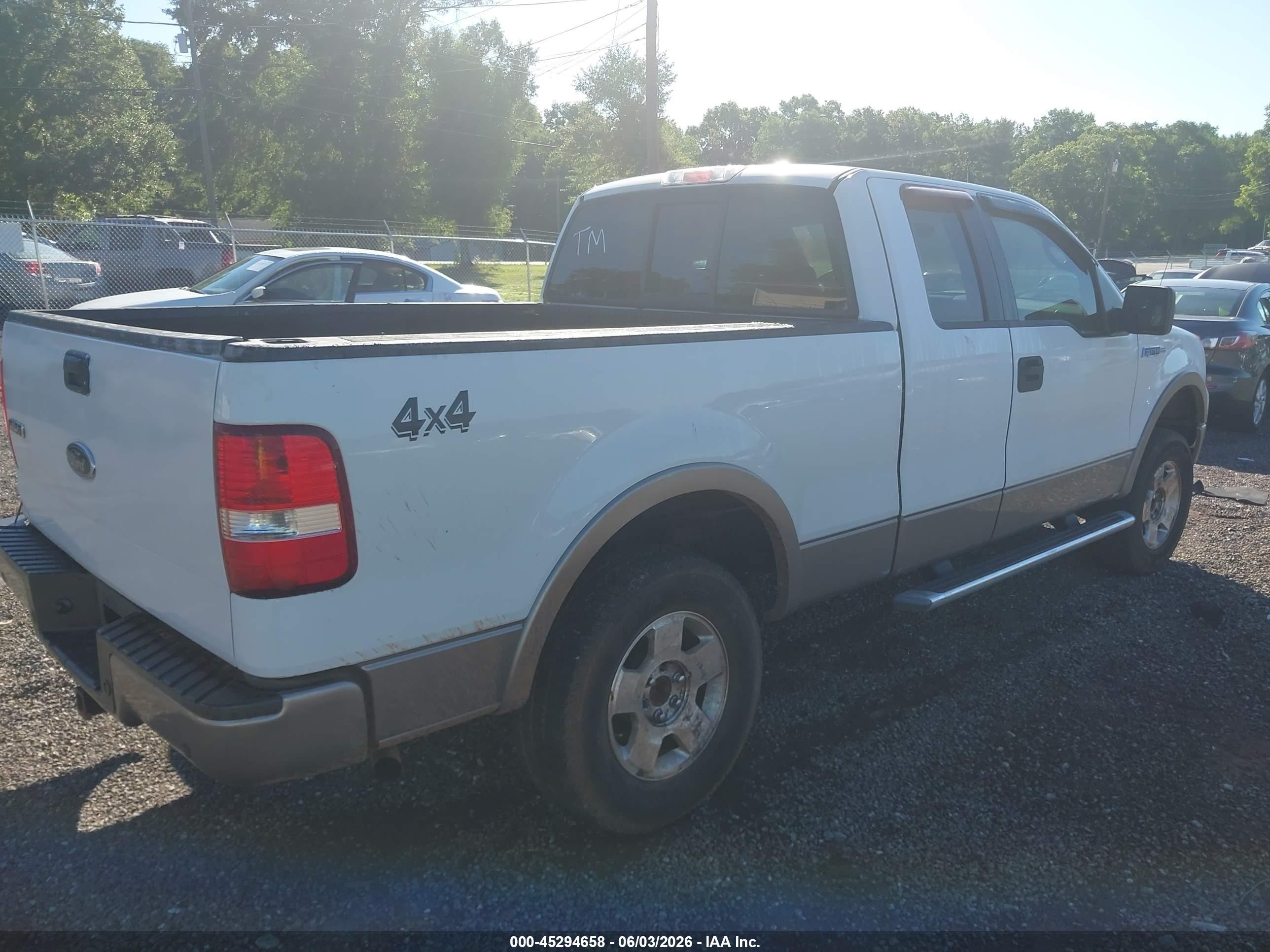 2004 Ford F-150 Fx4/lariat/xl/xlt White vin: 1FTPX14504NC66424