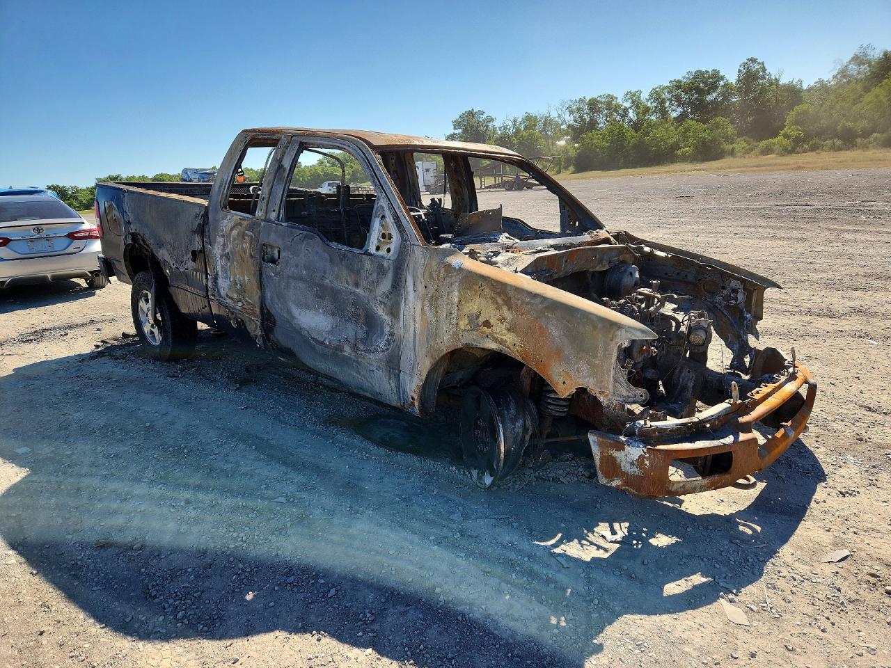 2004 Ford F150 Burn vin: 1FTPX14504NC73437