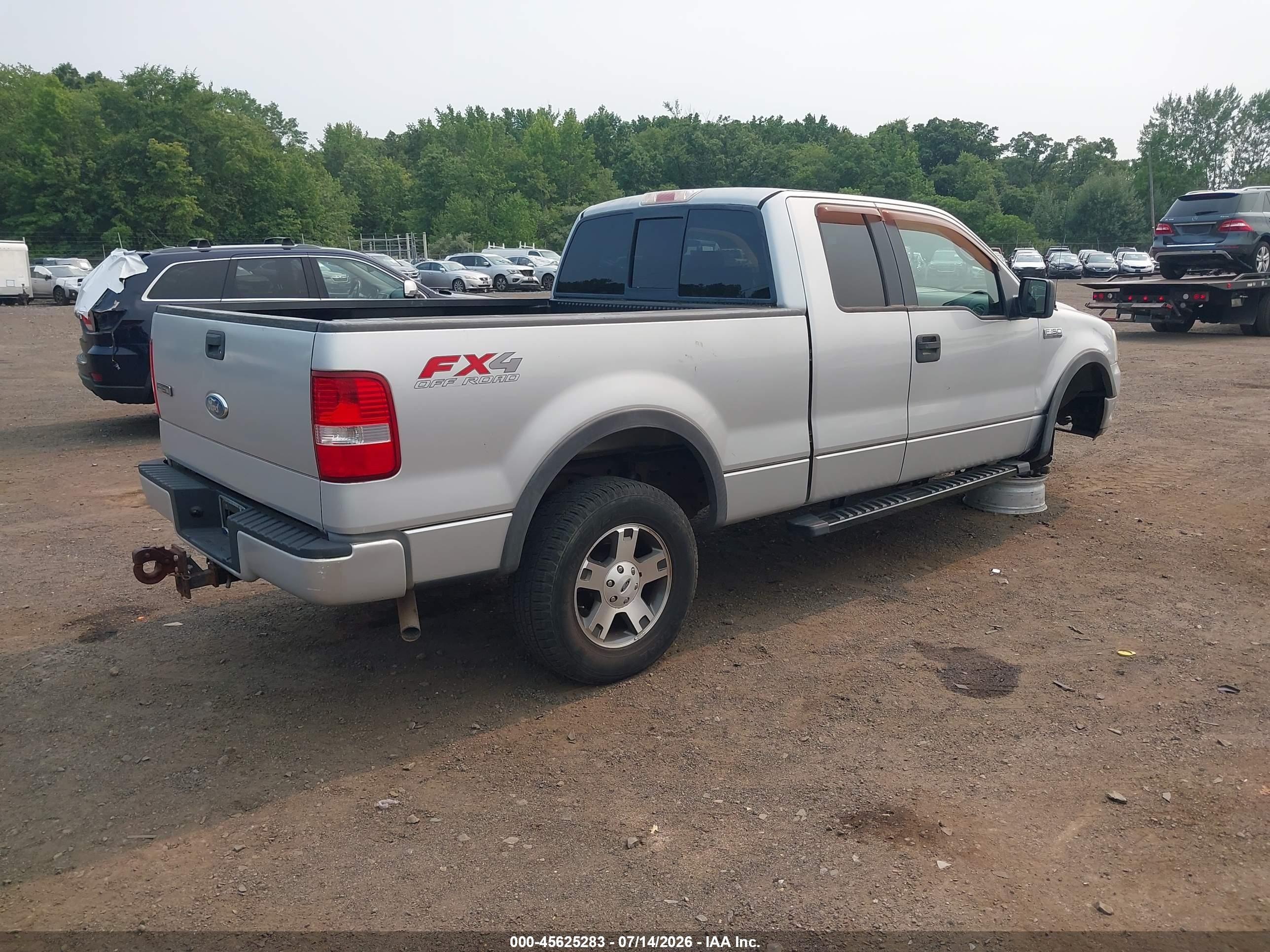 2005 Ford F-150 Fx4/lariat/xl/xlt Silver vin: 1FTPX14505FA19383