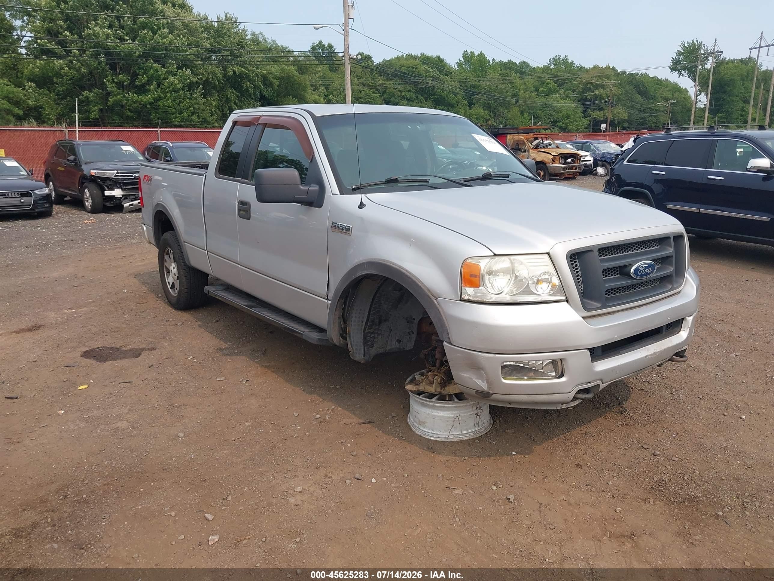 2005 Ford F-150 Fx4/lariat/xl/xlt Silver vin: 1FTPX14505FA19383