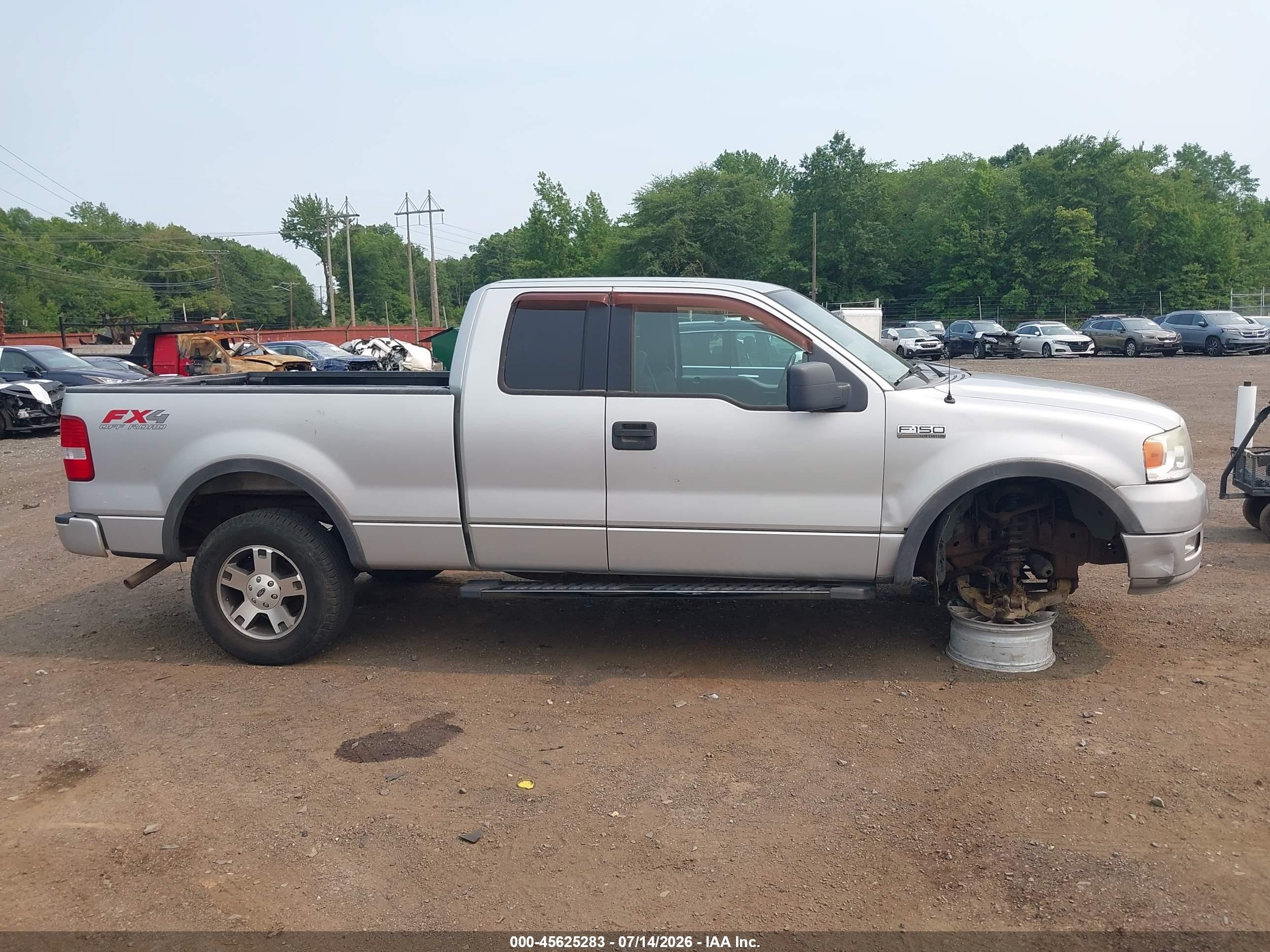 2005 Ford F-150 Fx4/lariat/xl/xlt Silver vin: 1FTPX14505FA19383