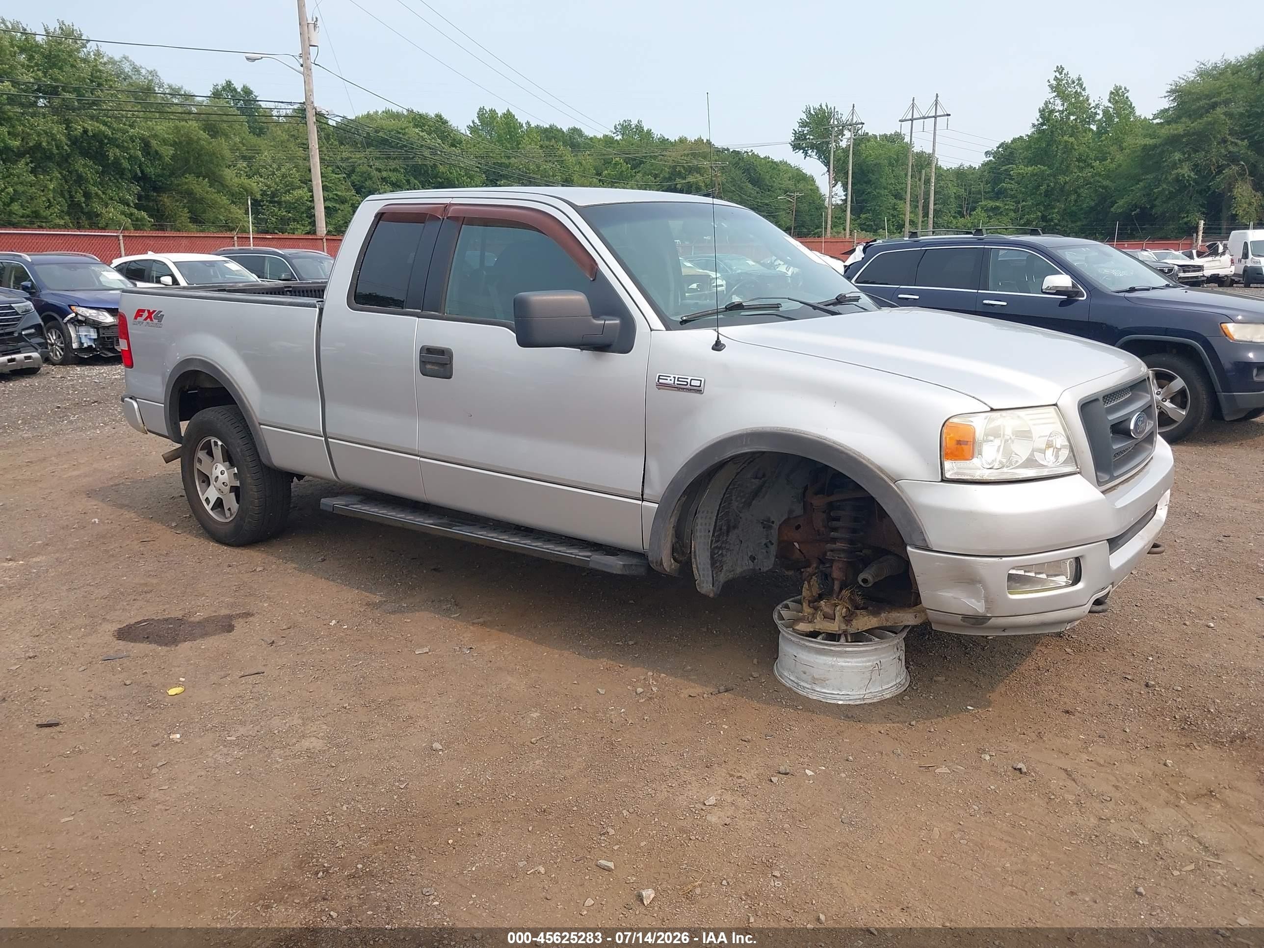 2005 Ford F-150 Fx4/lariat/xl/xlt Silver vin: 1FTPX14505FA19383
