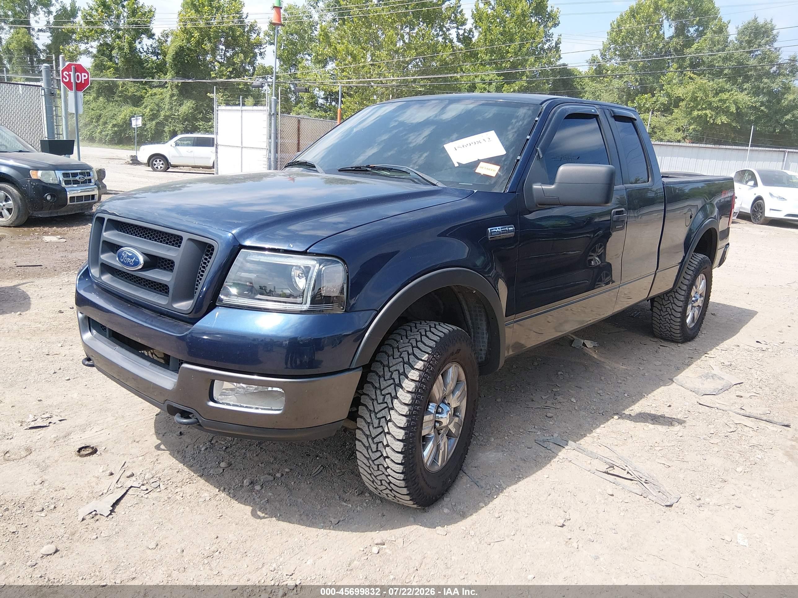 2005 Ford F-150 Fx4/lariat/xl/xlt Blue vin: 1FTPX14505FB21637