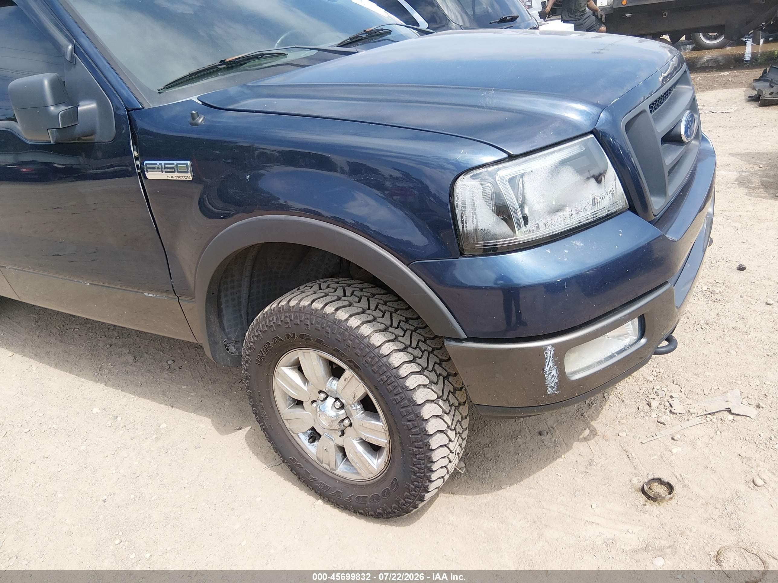 2005 Ford F-150 Fx4/lariat/xl/xlt Blue vin: 1FTPX14505FB21637