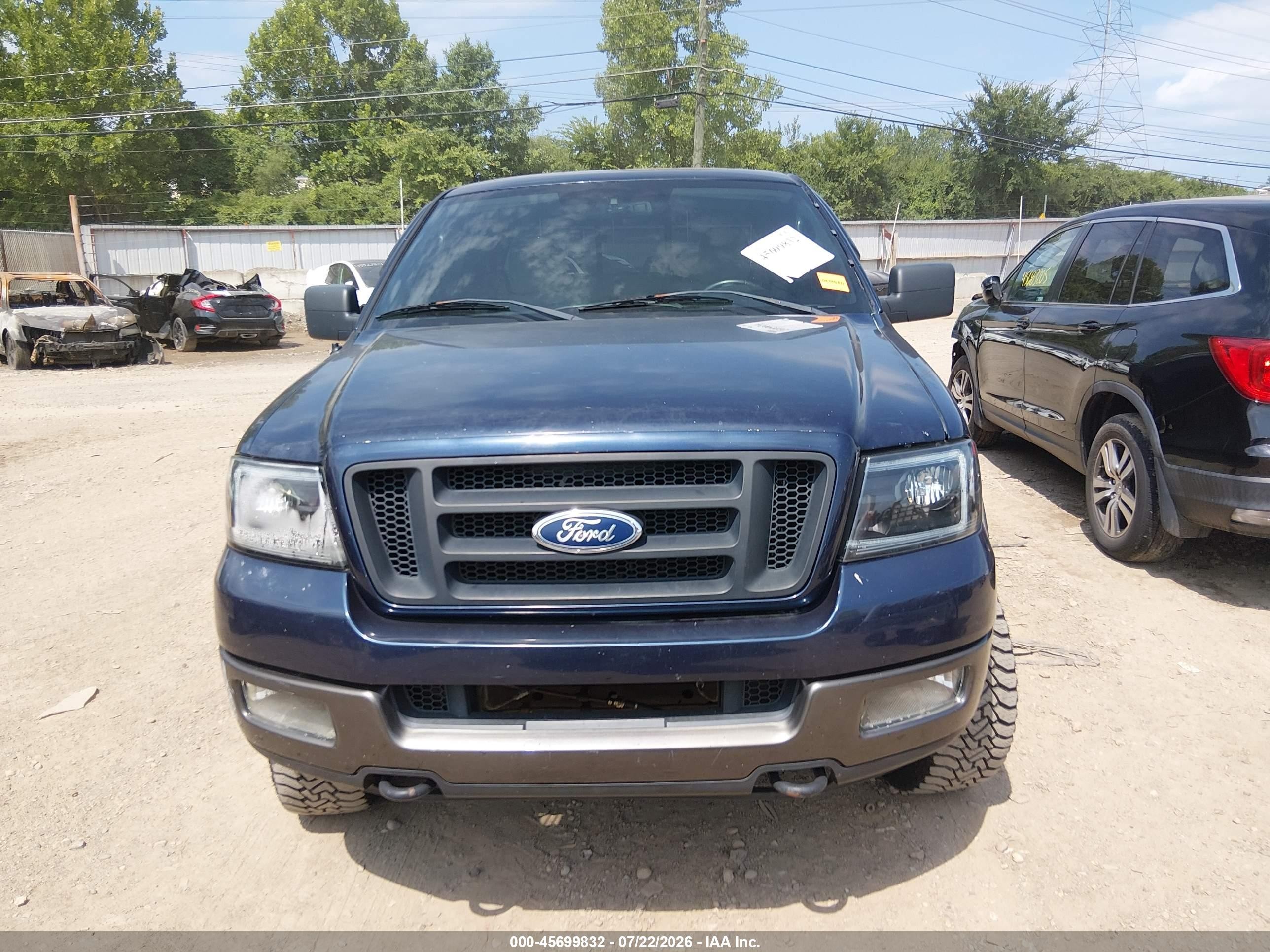 2005 Ford F-150 Fx4/lariat/xl/xlt Blue vin: 1FTPX14505FB21637