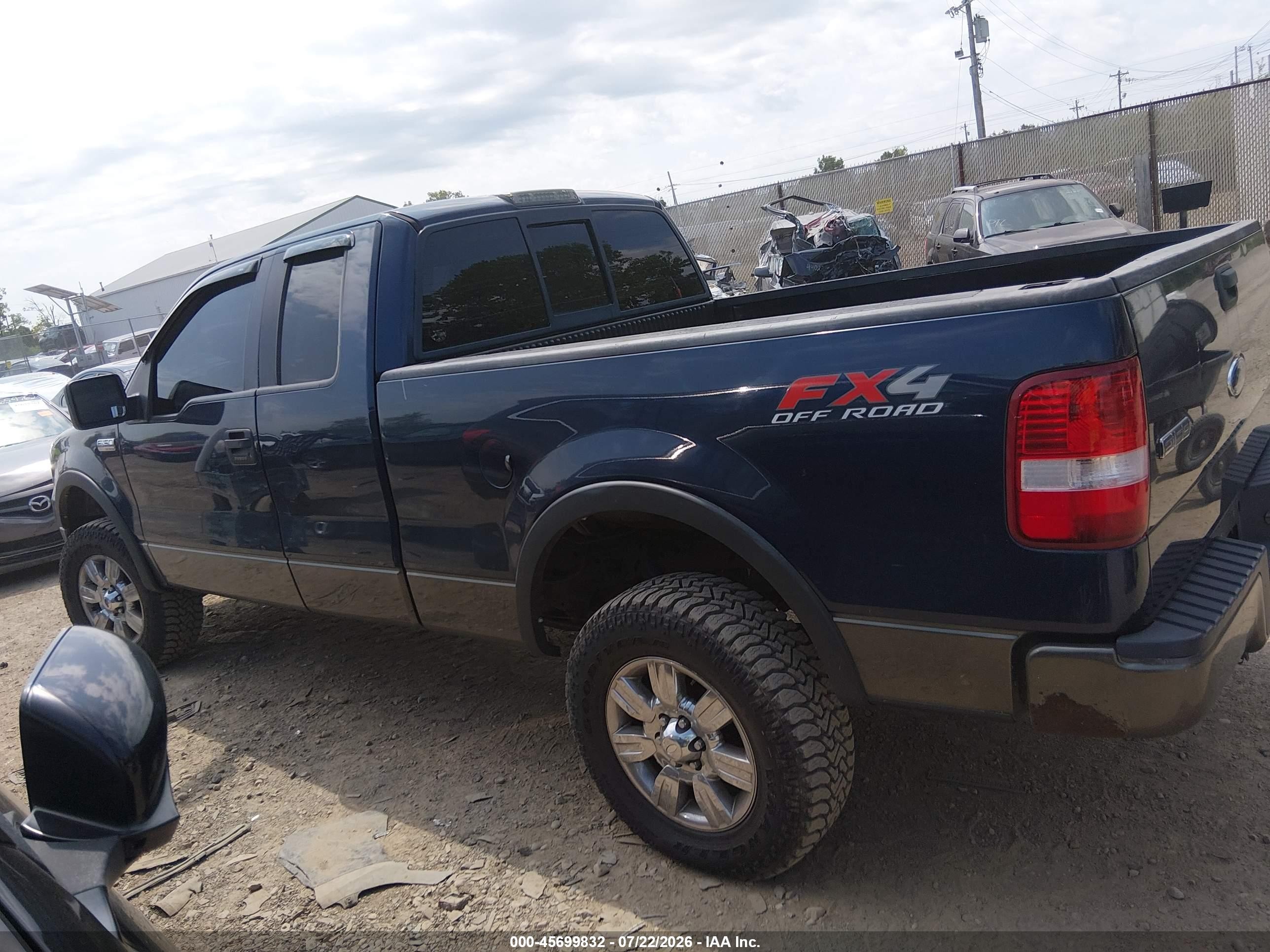 2005 Ford F-150 Fx4/lariat/xl/xlt Blue vin: 1FTPX14505FB21637