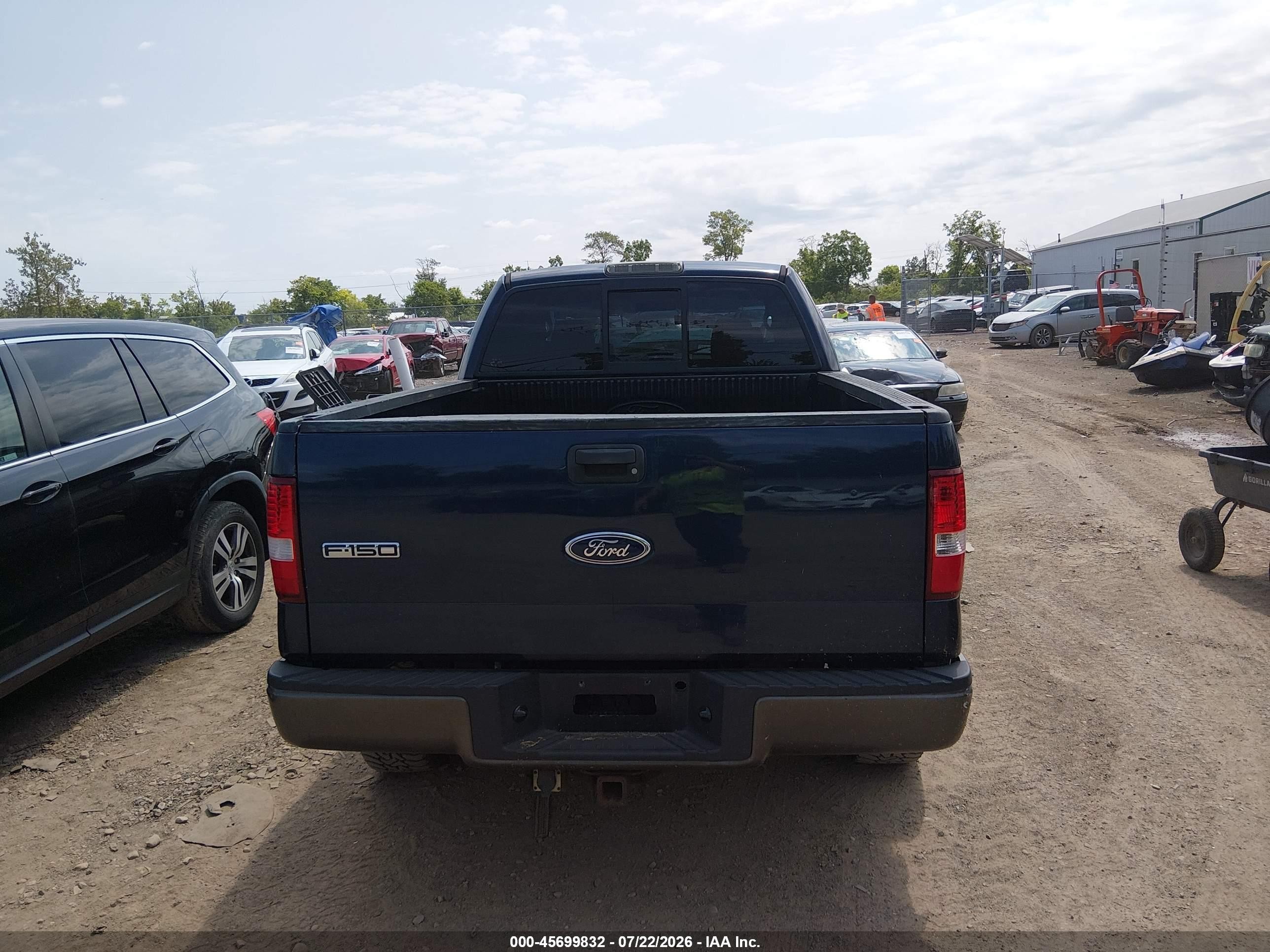 2005 Ford F-150 Fx4/lariat/xl/xlt Blue vin: 1FTPX14505FB21637