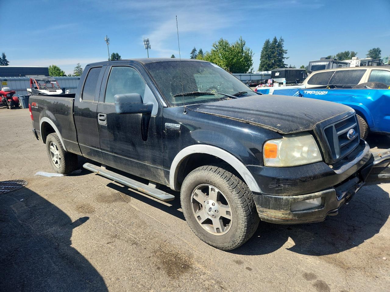 2005 Ford F150 Black vin: 1FTPX14505FB42911