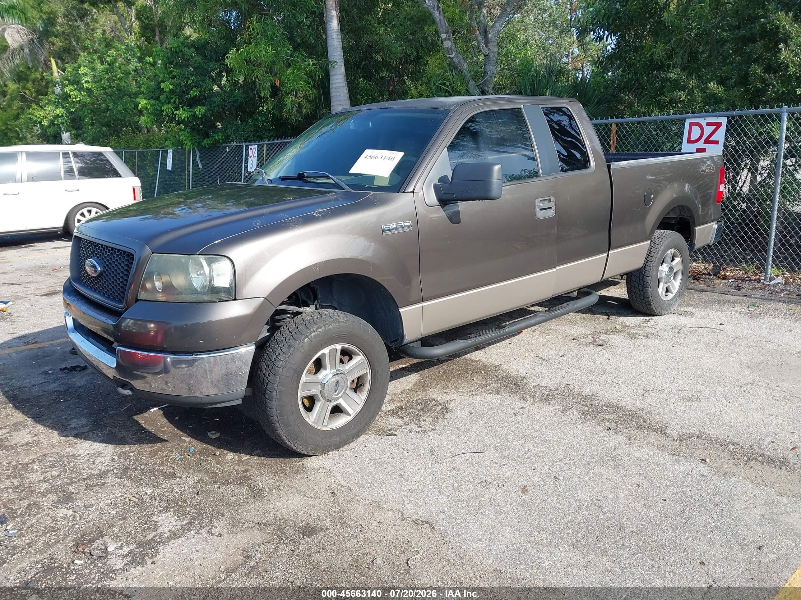2005 Ford F-150 Fx4/lariat/xl/xlt Gray vin: 1FTPX14505NC02577