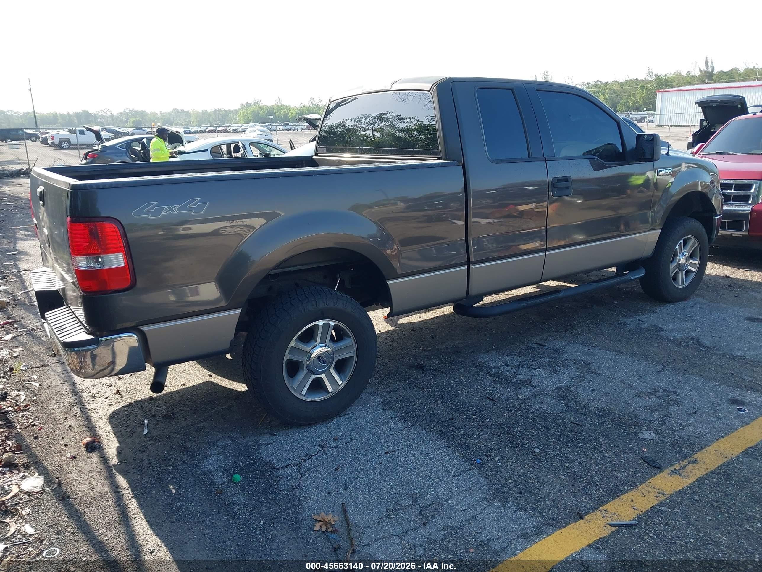 2005 Ford F-150 Fx4/lariat/xl/xlt Gray vin: 1FTPX14505NC02577