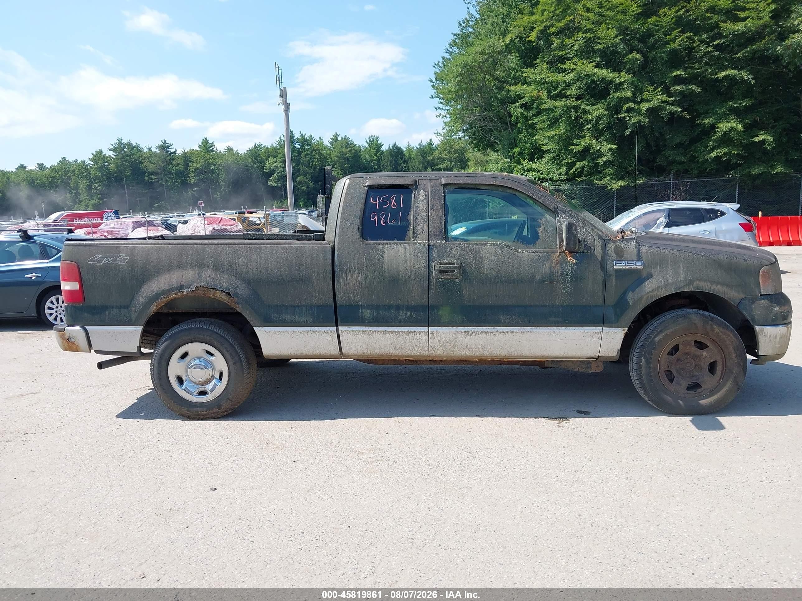 2006 Ford F-150 Fx4/lariat/xl/xlt Green vin: 1FTPX14506FA16677