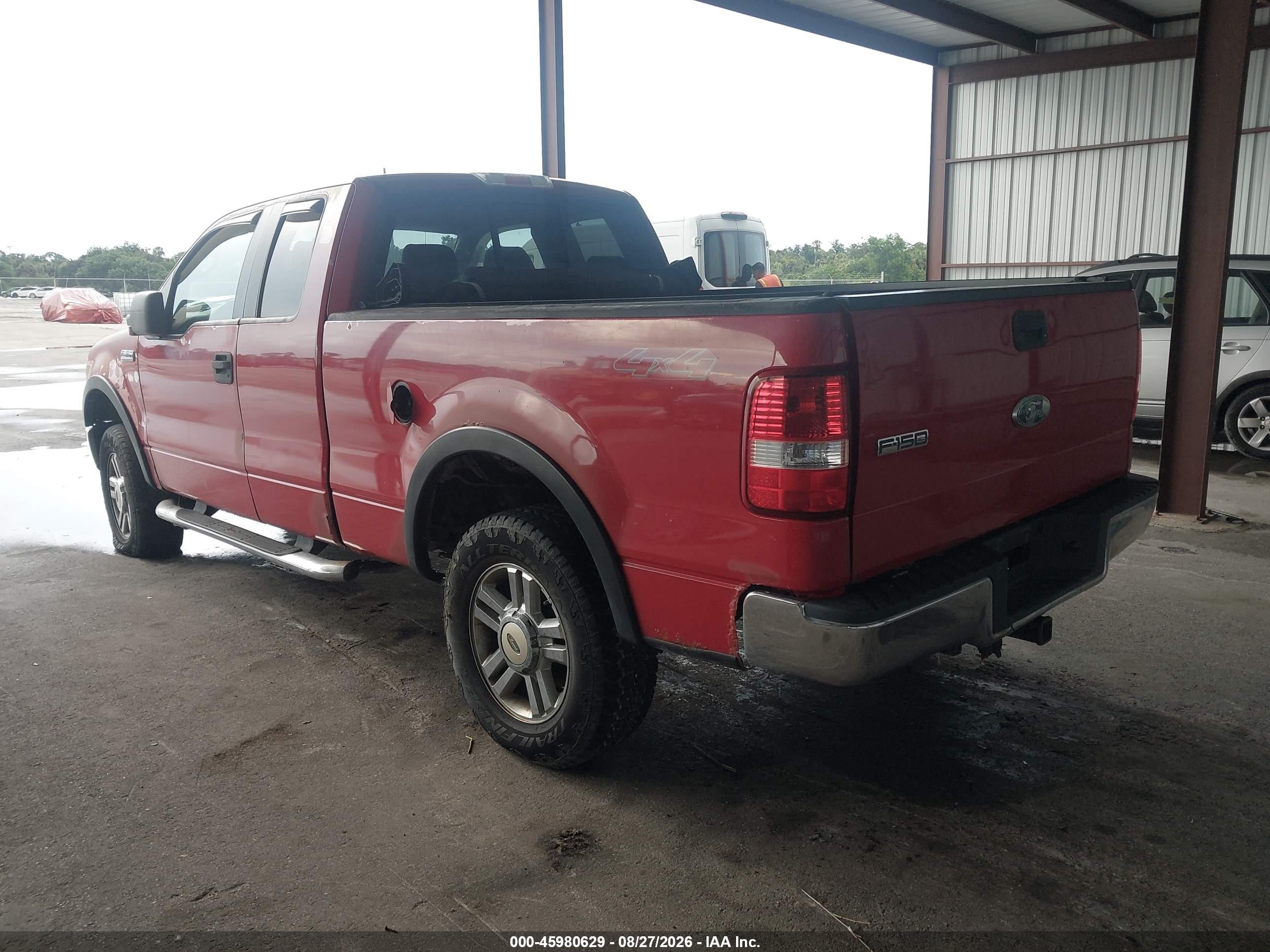 2006 Ford F-150 Fx4/lariat/xl/xlt Red vin: 1FTPX14506FA25167