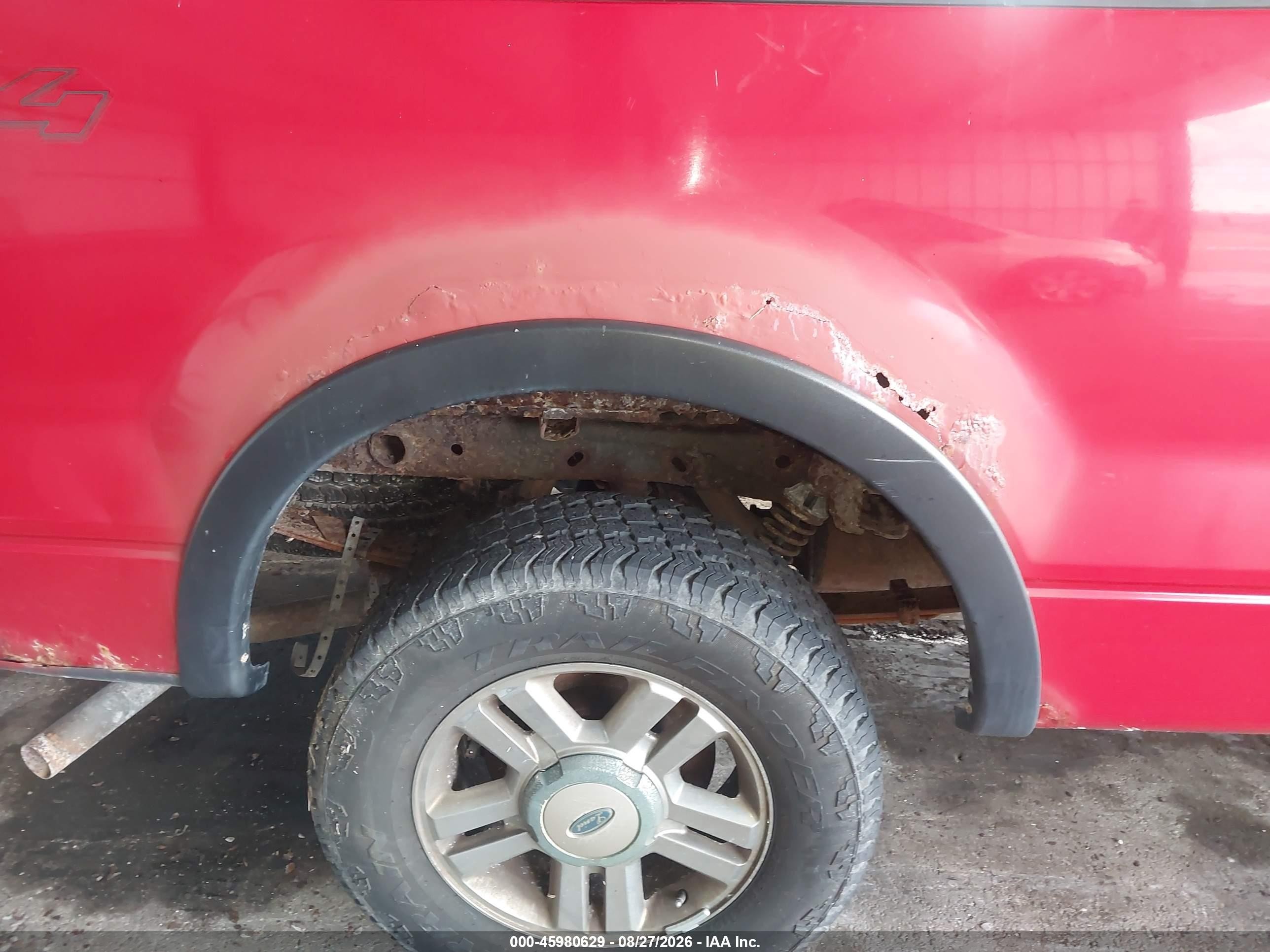2006 Ford F-150 Fx4/lariat/xl/xlt Red vin: 1FTPX14506FA25167