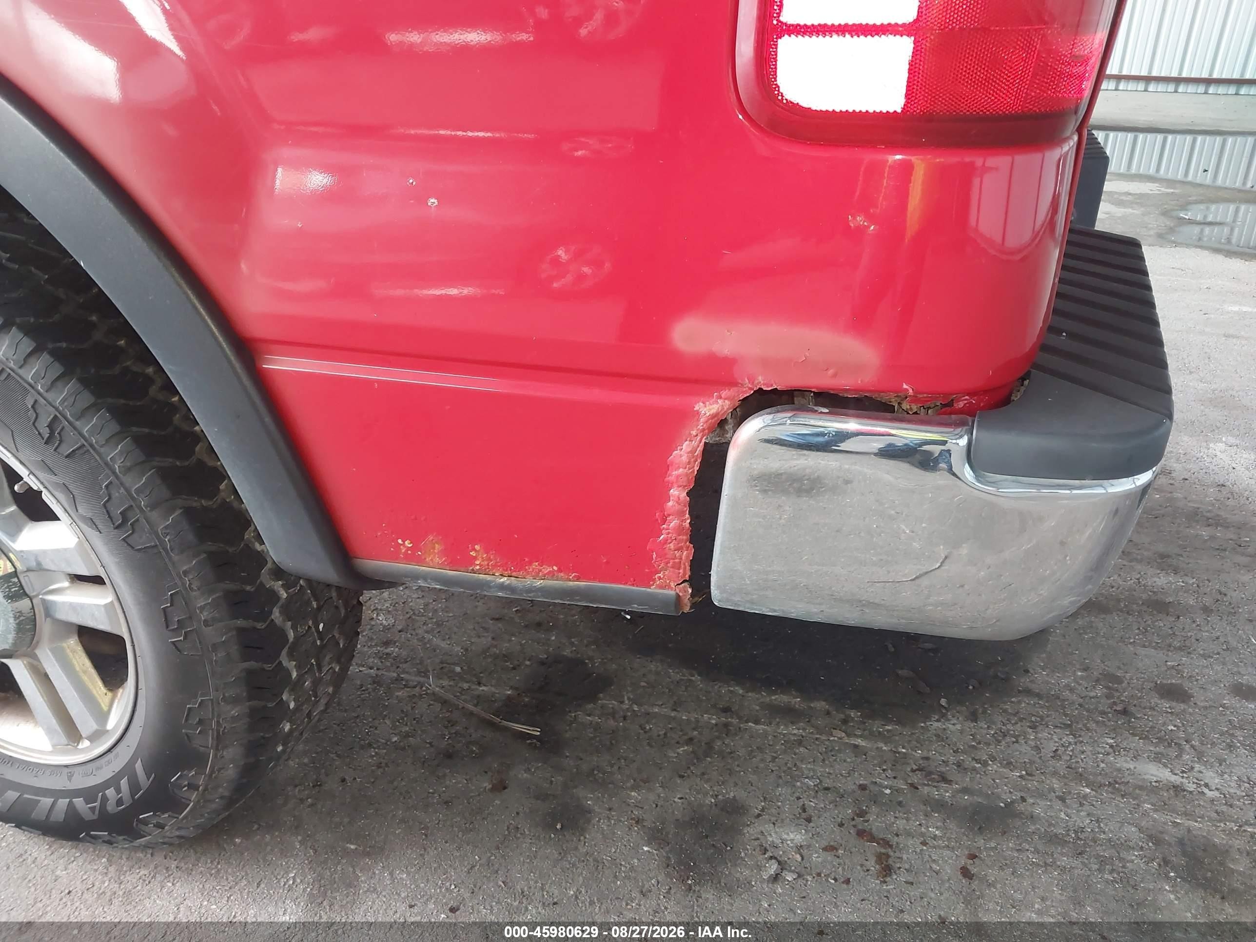 2006 Ford F-150 Fx4/lariat/xl/xlt Red vin: 1FTPX14506FA25167