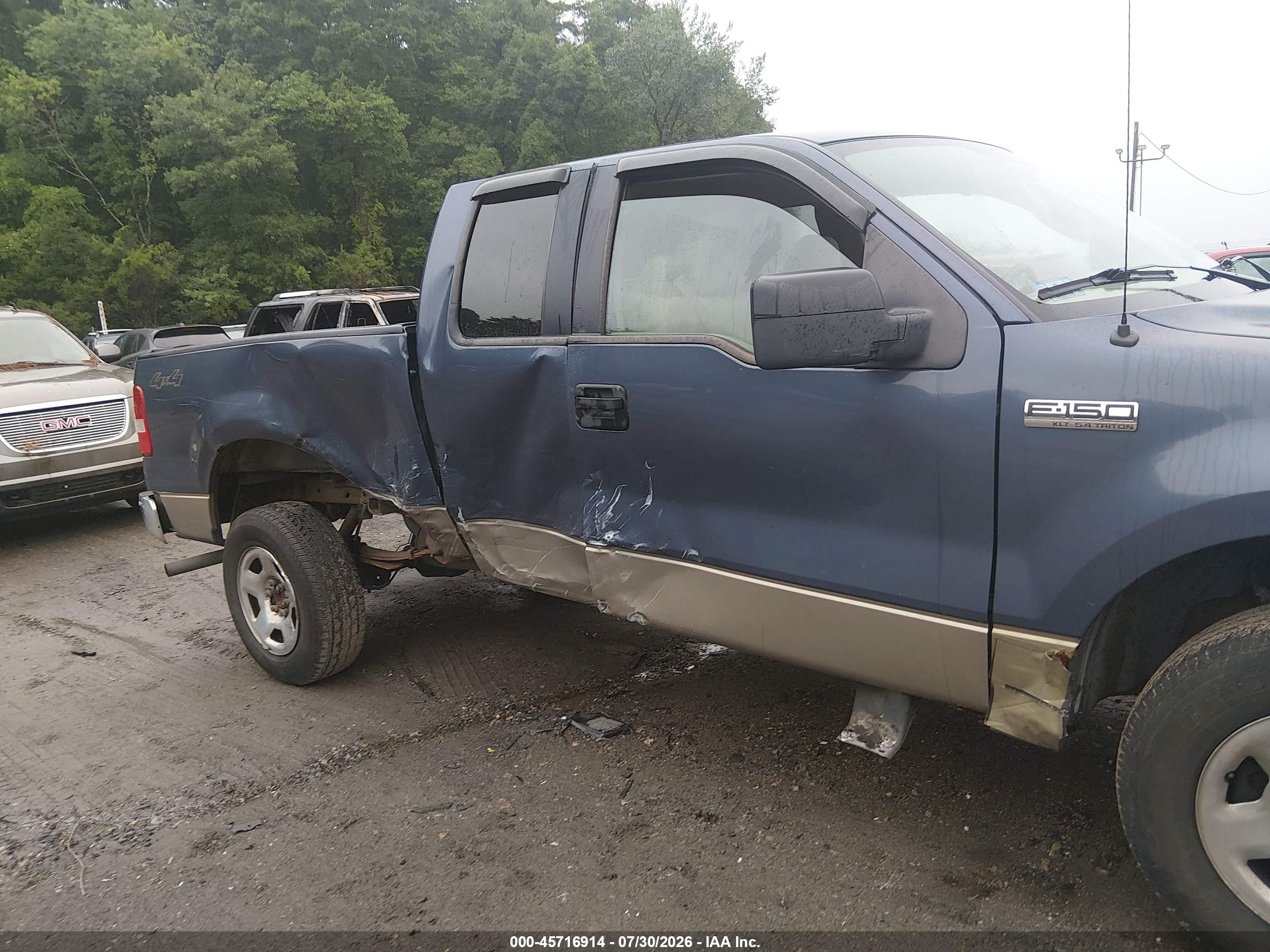 2006 Ford F-150 Fx4/lariat/xl/xlt Blue vin: 1FTPX14506NB46044