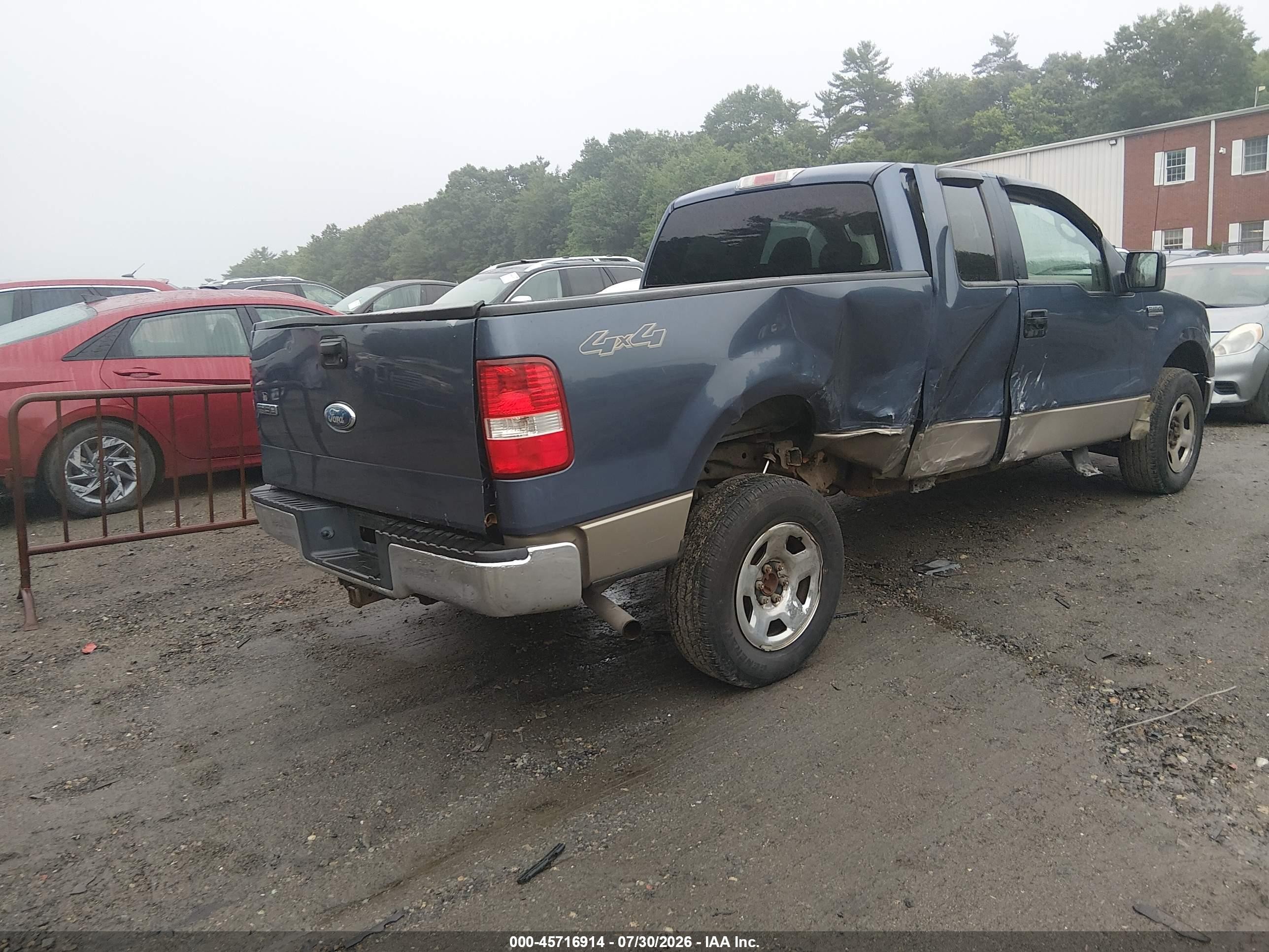 2006 Ford F-150 Fx4/lariat/xl/xlt Blue vin: 1FTPX14506NB46044