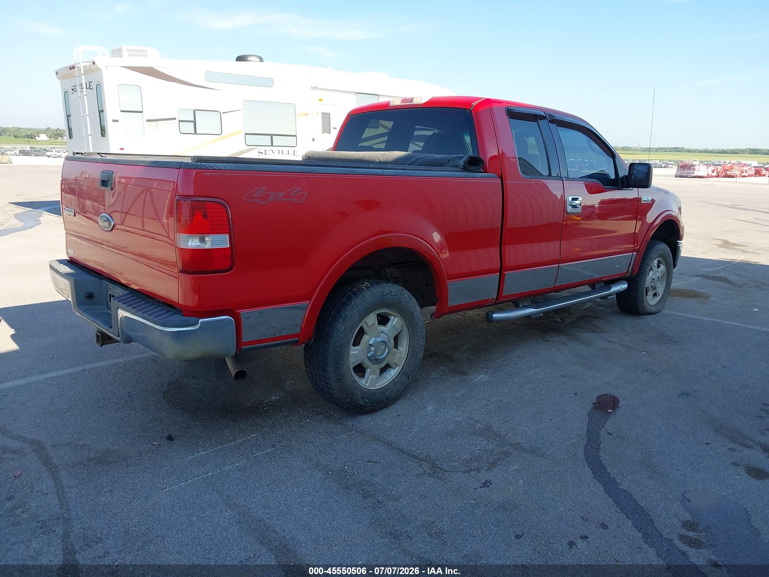 2004 Ford F-150 Fx4/lariat/xl/xlt Red vin: 1FTPX14514NB24647