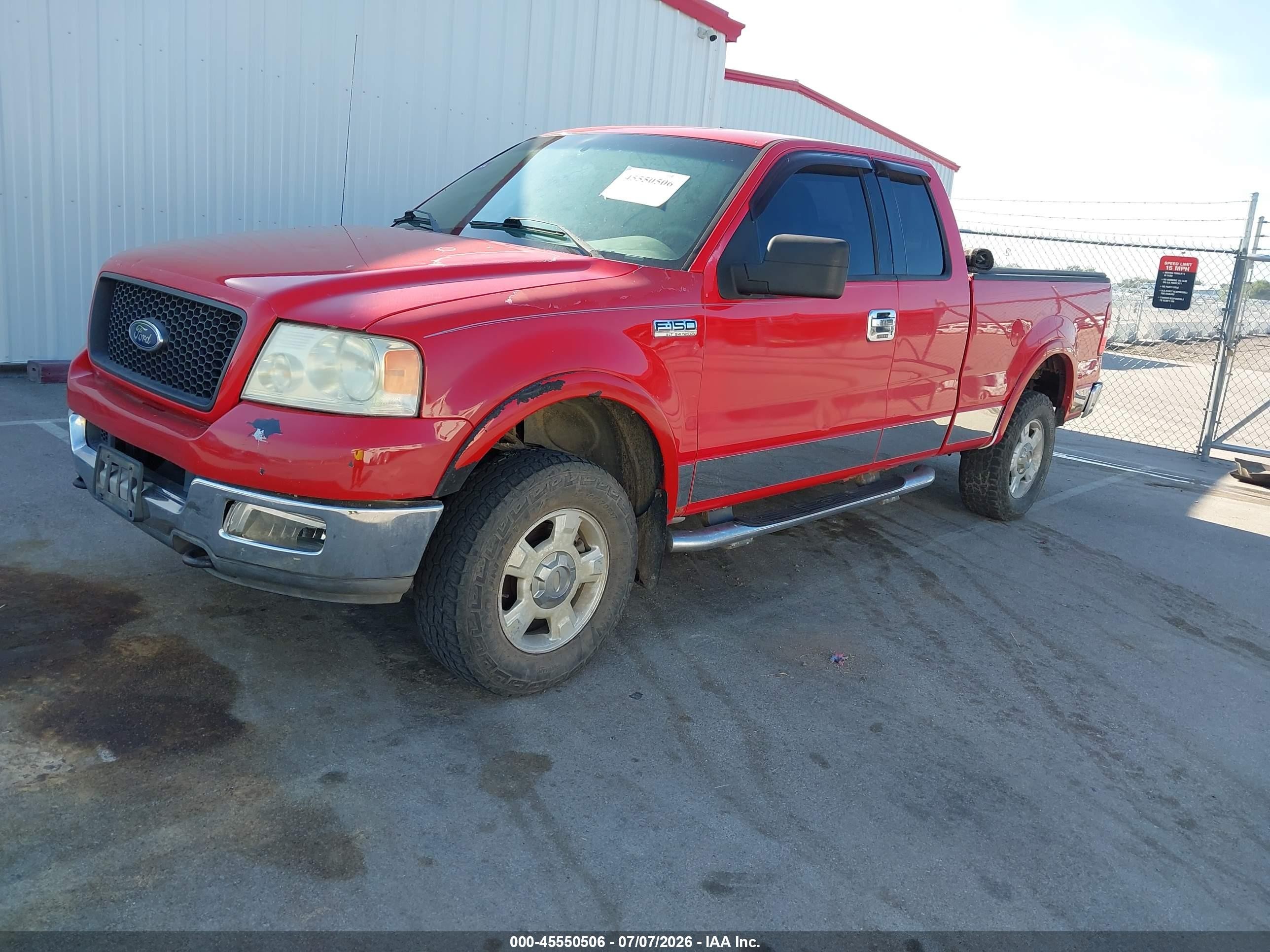 2004 Ford F-150 Fx4/lariat/xl/xlt Red vin: 1FTPX14514NB24647