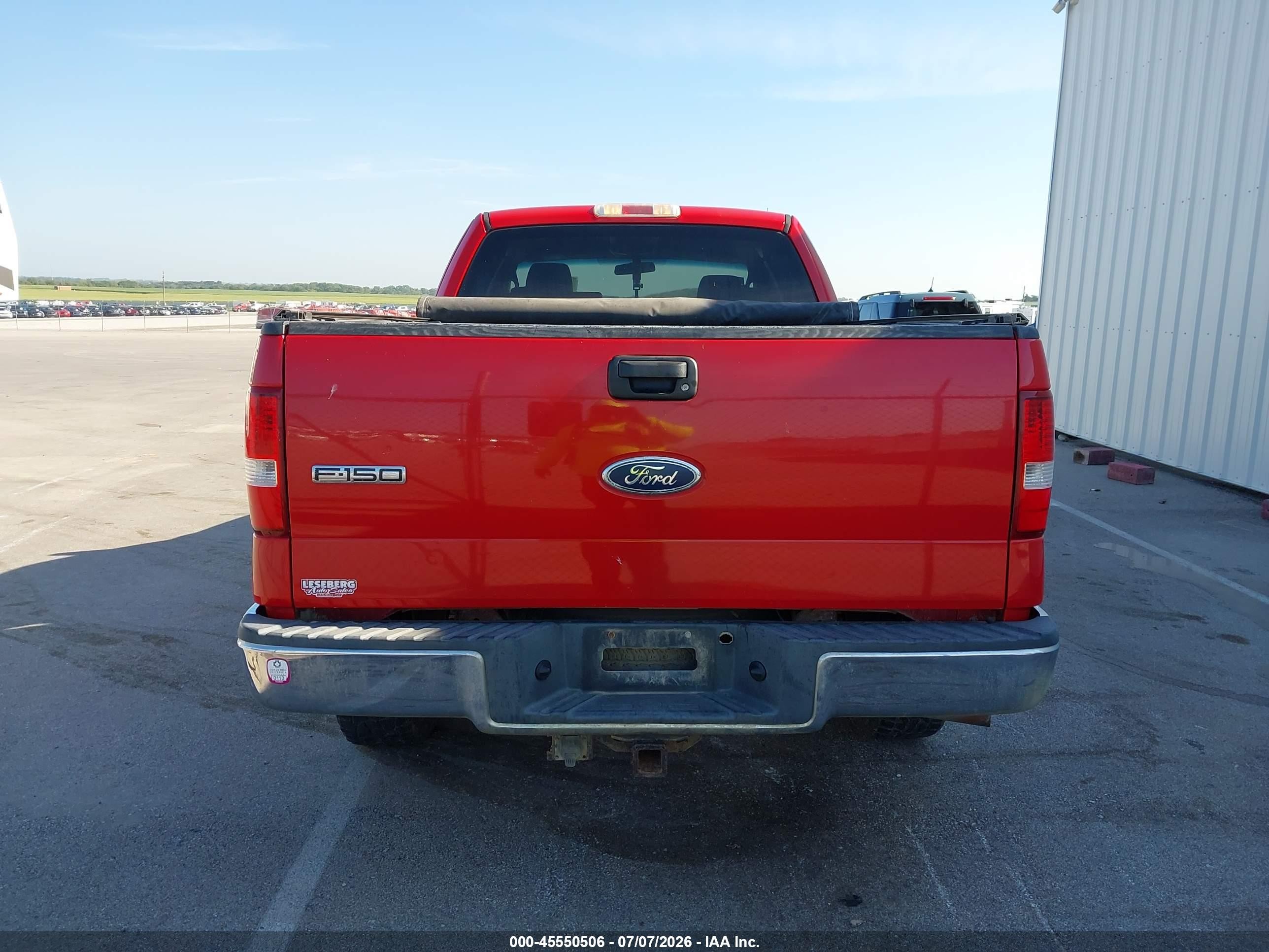 2004 Ford F-150 Fx4/lariat/xl/xlt Red vin: 1FTPX14514NB24647