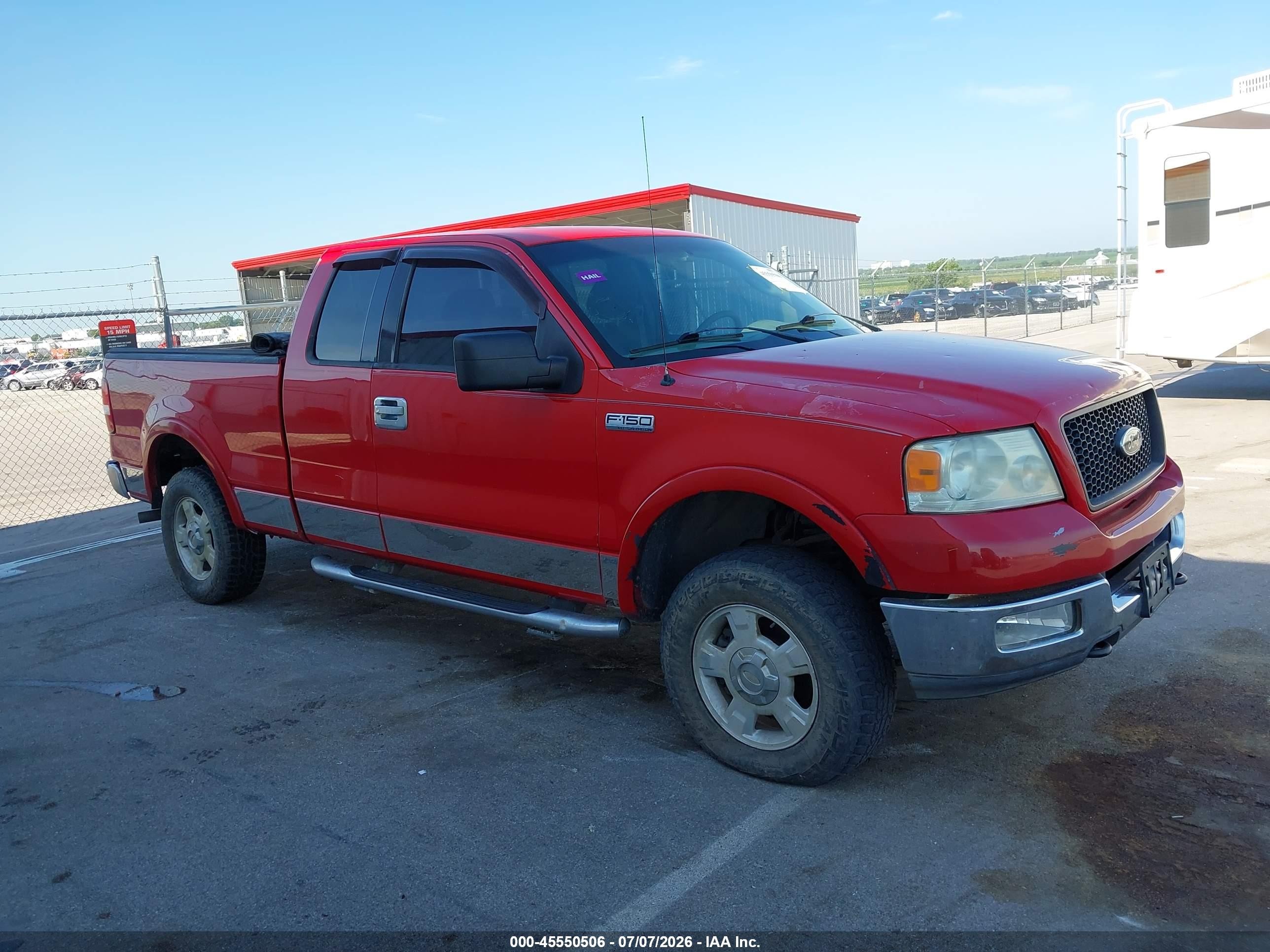 2004 Ford F-150 Fx4/lariat/xl/xlt Red vin: 1FTPX14514NB24647
