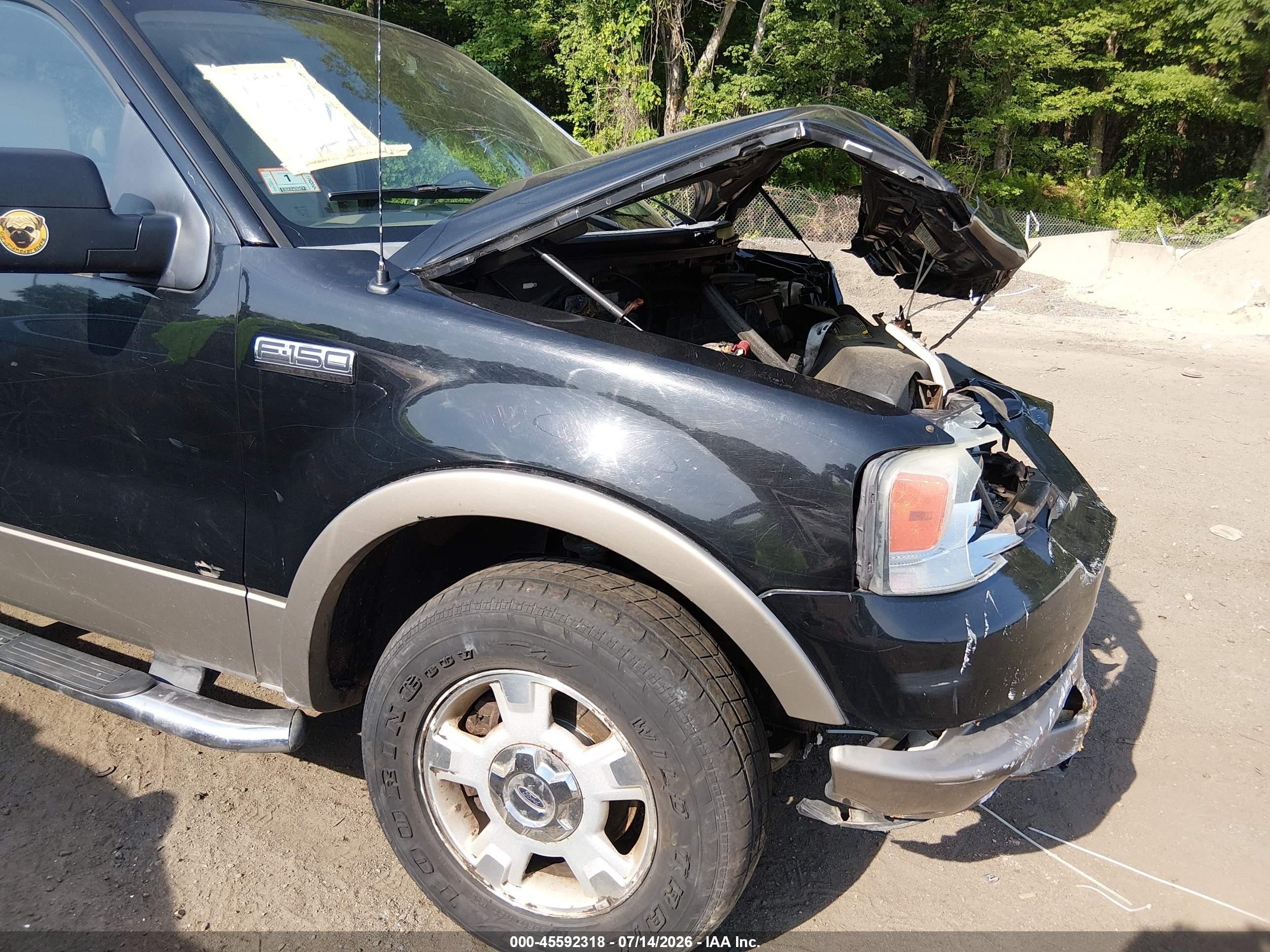 2004 Ford F-150 Fx4/lariat/xl/xlt Black vin: 1FTPX14514NB33154