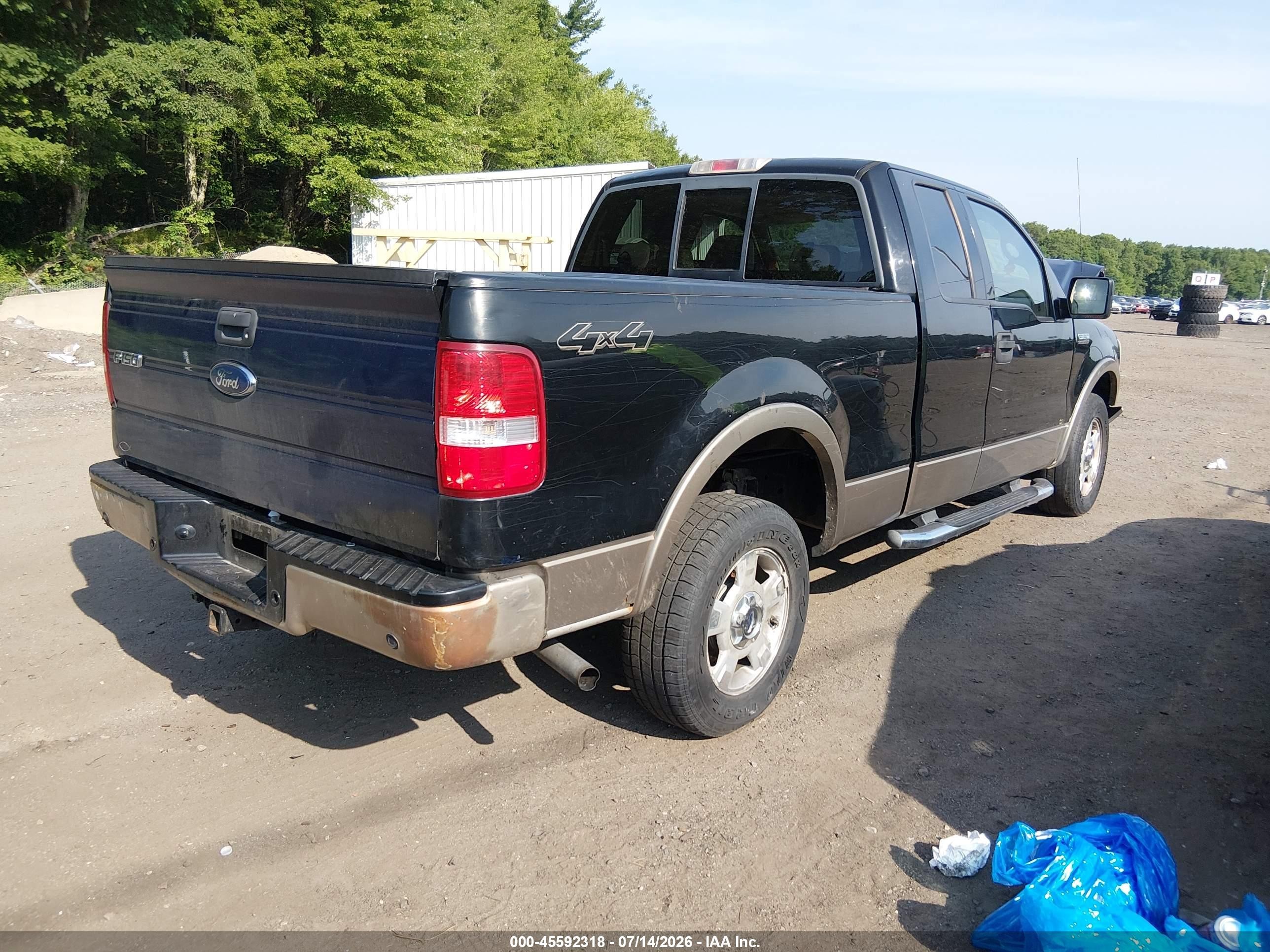 2004 Ford F-150 Fx4/lariat/xl/xlt Black vin: 1FTPX14514NB33154
