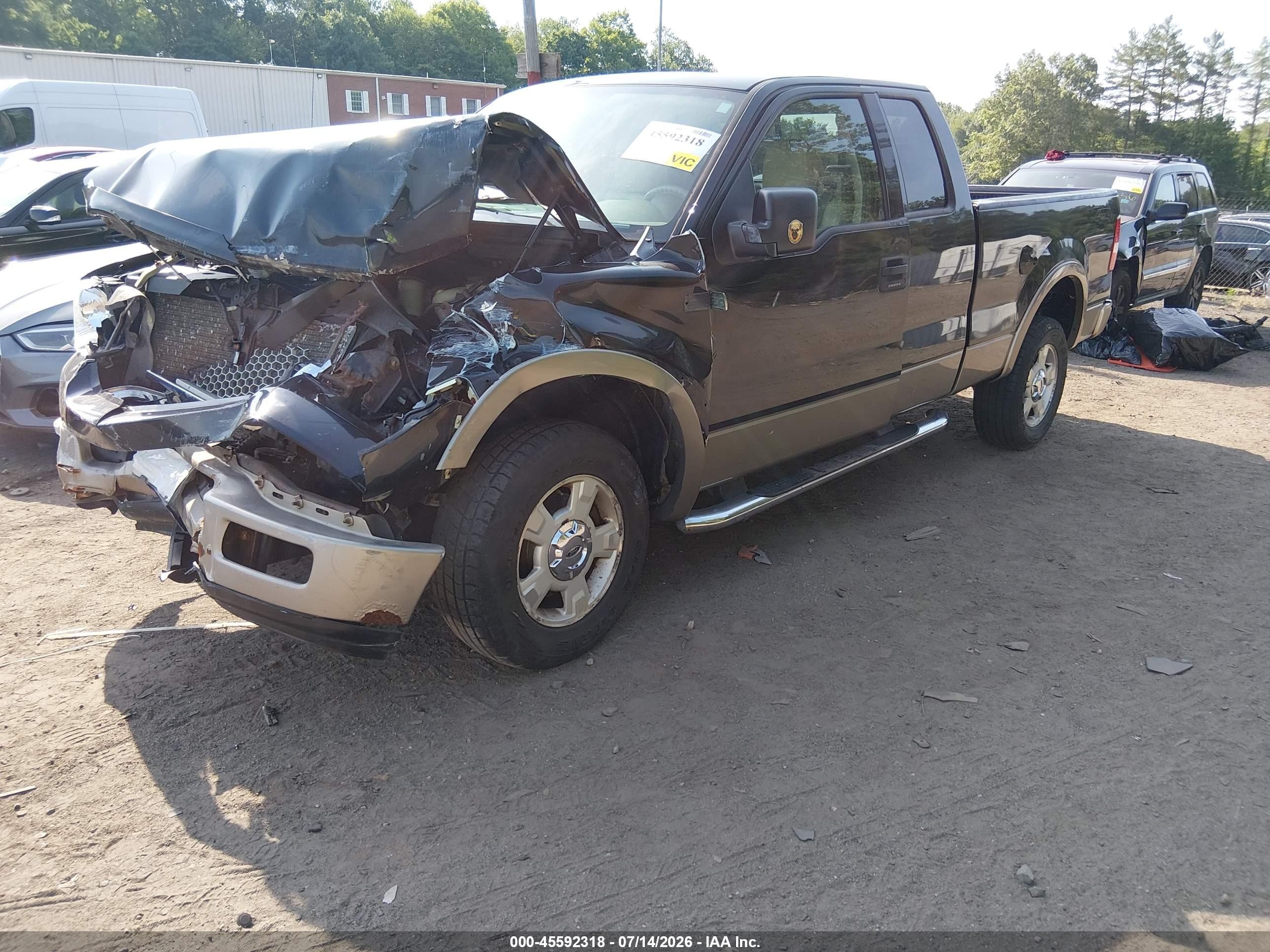 2004 Ford F-150 Fx4/lariat/xl/xlt Black vin: 1FTPX14514NB33154